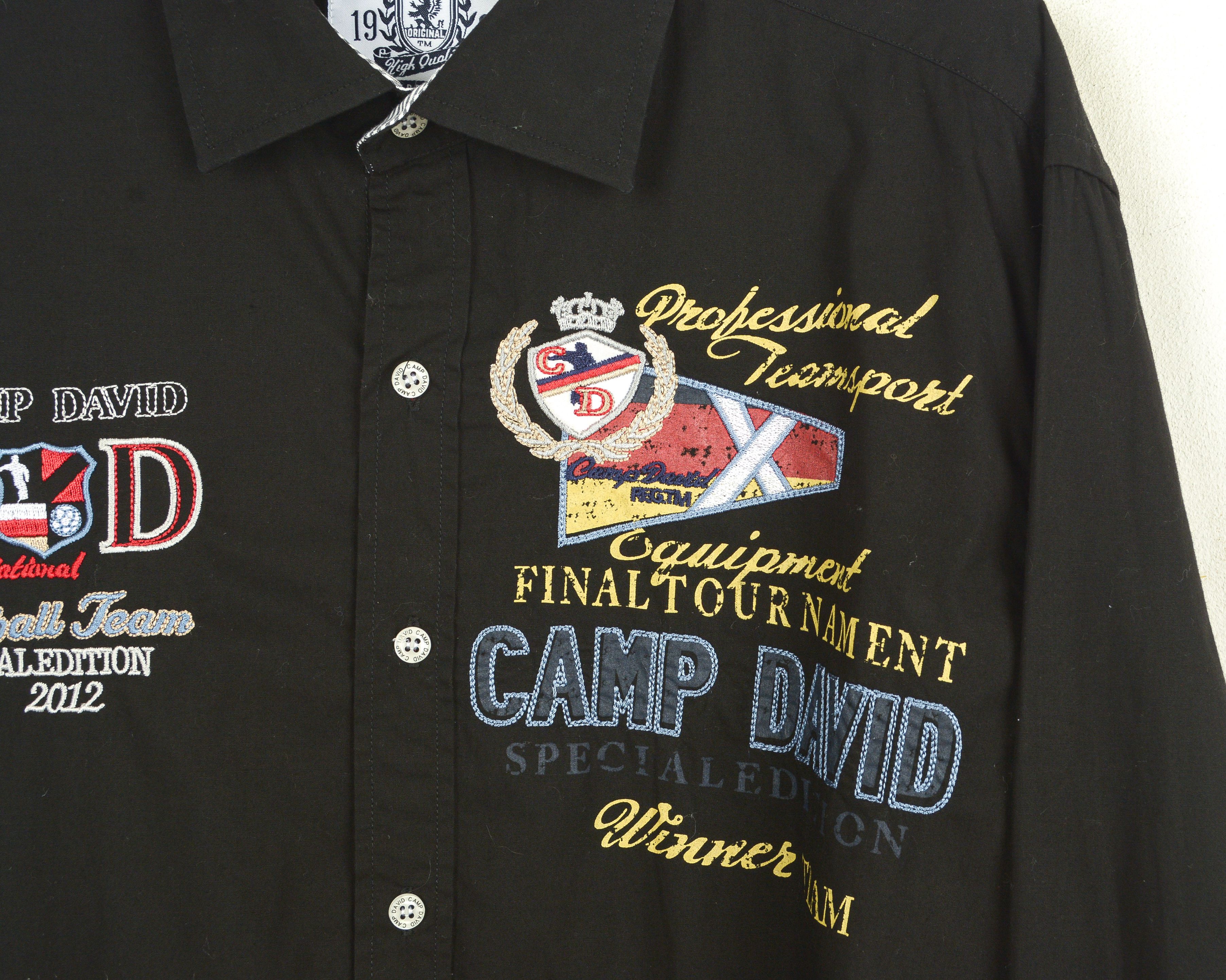 Camp David Men L Shirt Muscle Fit High Quality Casual Button Up Cotton Size US L / EU 52-54 / 3 - 4 Thumbnail