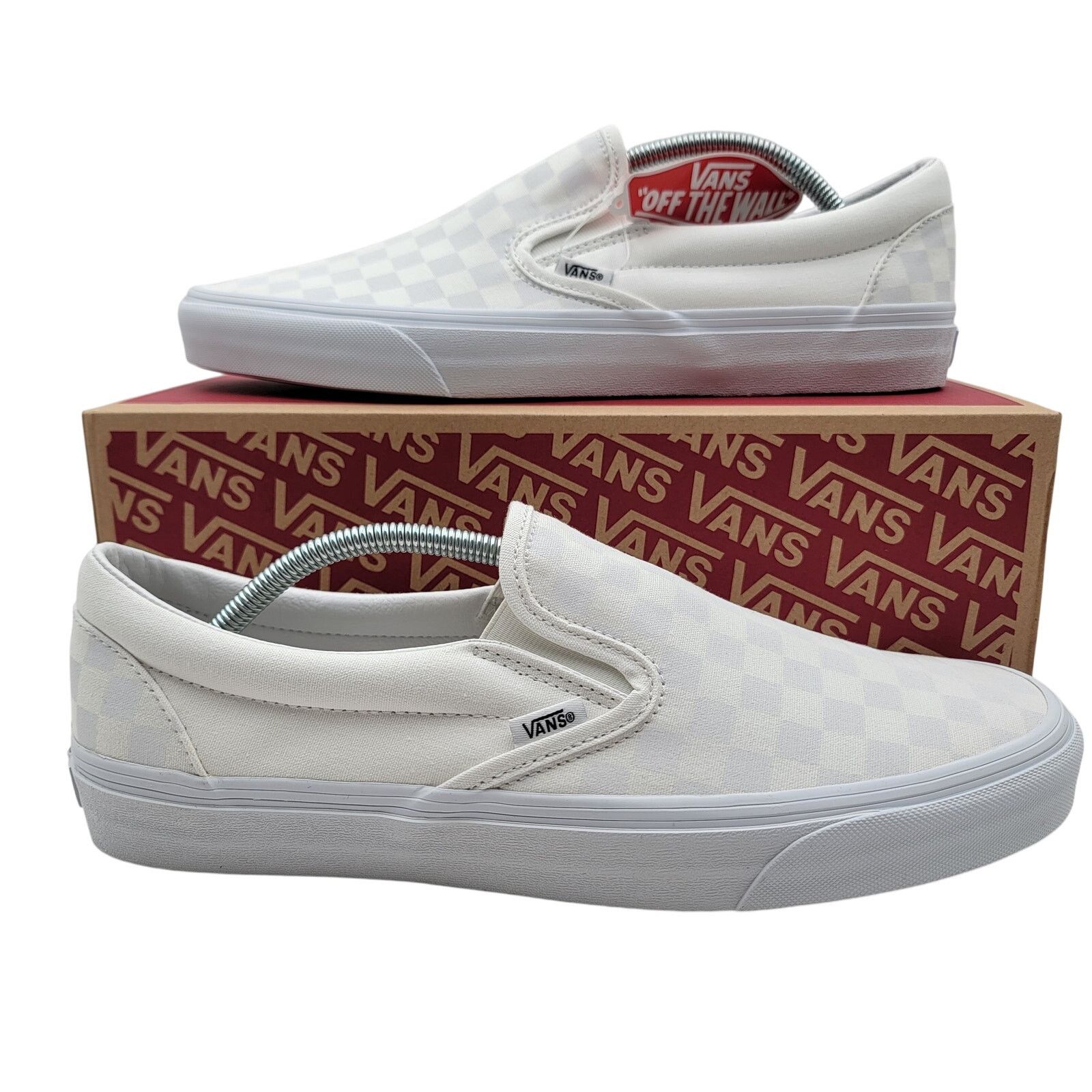 Vans Vans Classic Slip-On White Checkerboard - Men's Size 11.5 Size US 11.5 / EU 44-45 - 1 Thumbnail
