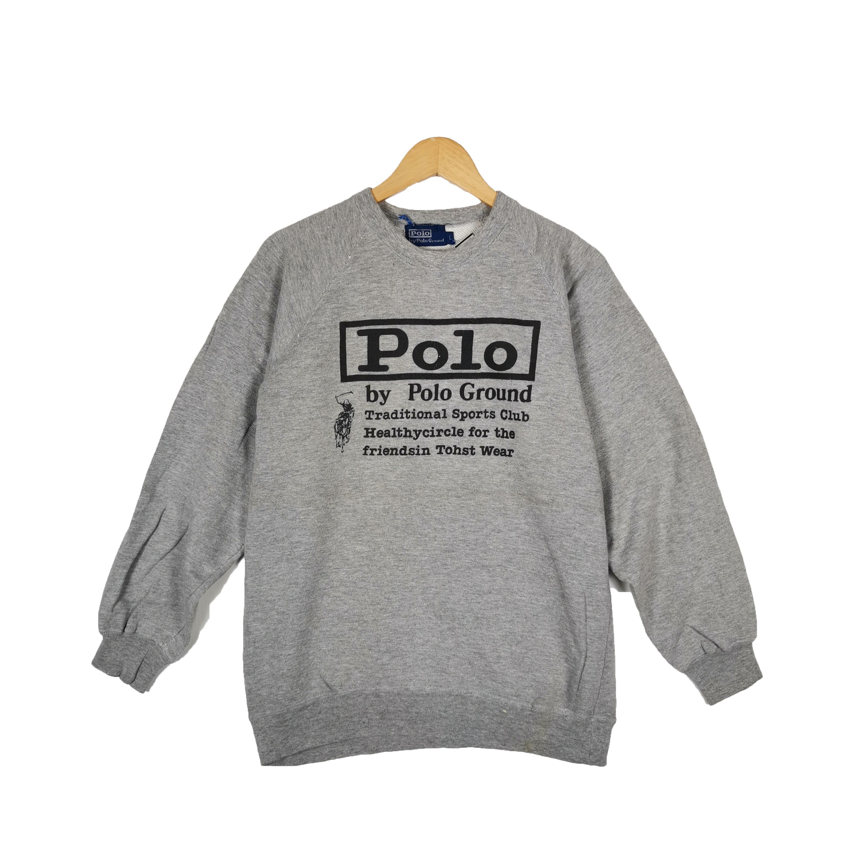 Polo Ralph Lauren × Vintage Vintage Polo Ground Sweatshirt Ralph Lauren Sweatshirt Size US M / EU 48-50 / 2 - 1 Thumbnail