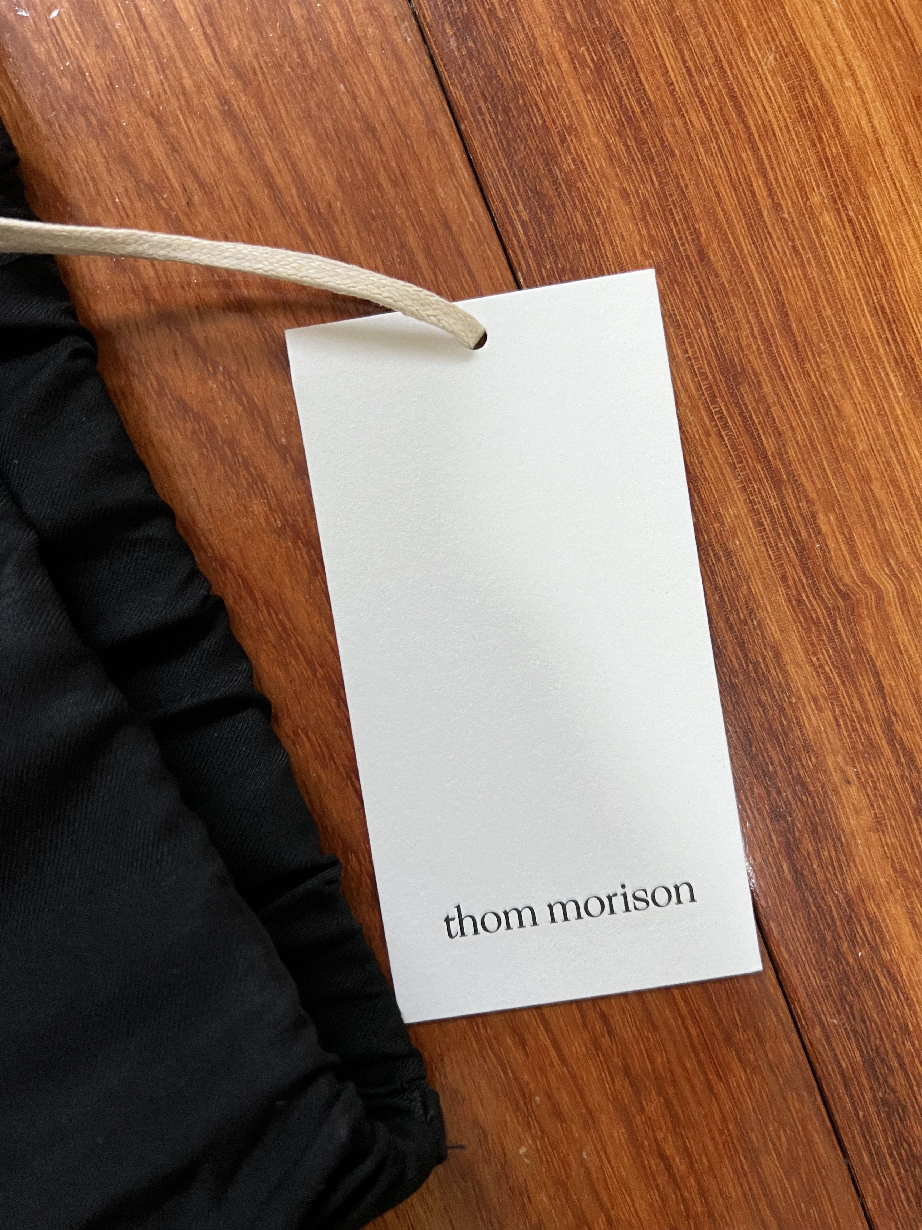 Other 💚 Thom Morison Elastic Trouser Pant Black Medium NEW Size US 32 / EU 48 - 11 Thumbnail