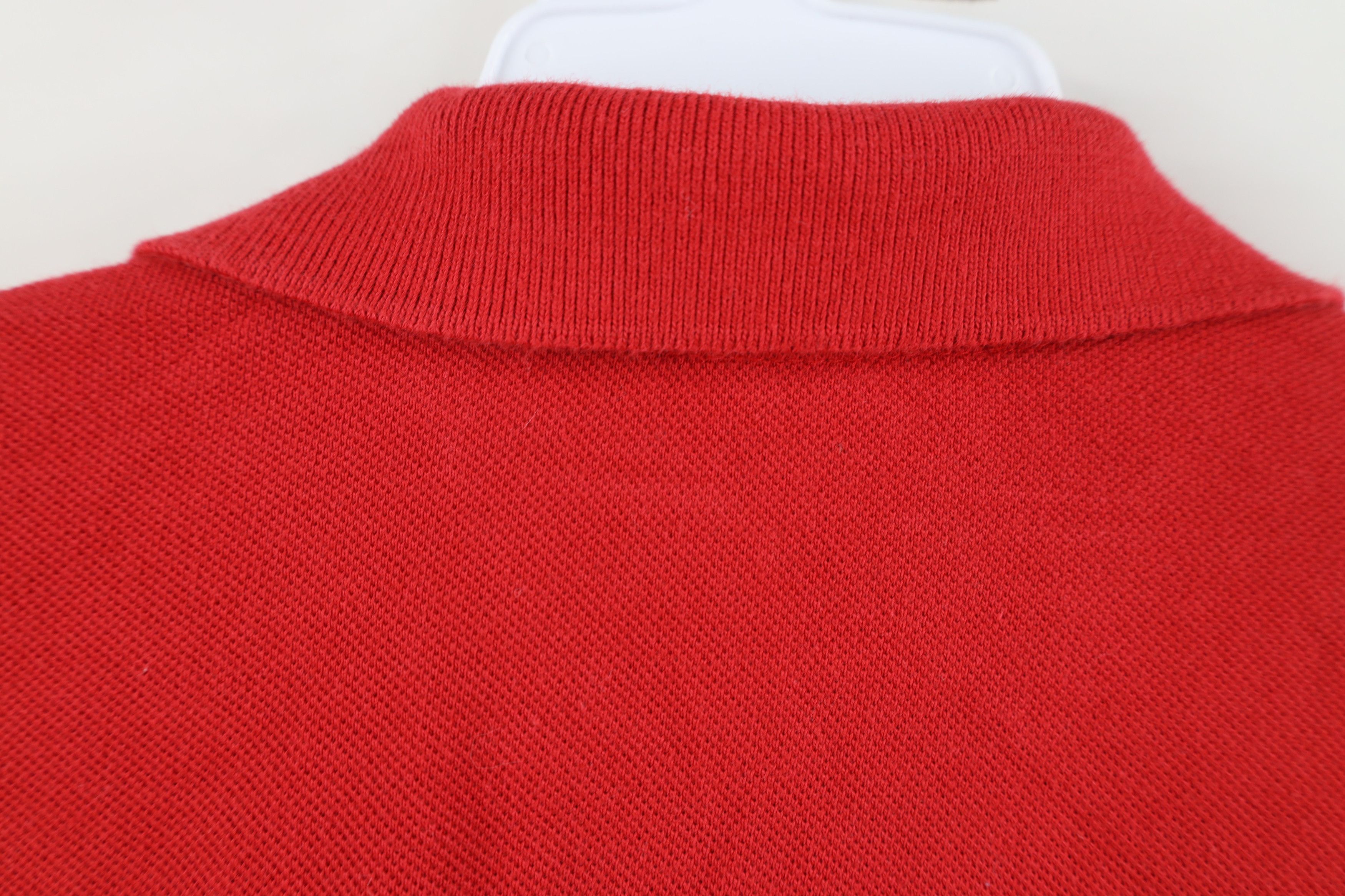 Ralph Lauren Vintage 90s Ralph Lauren Bear Collared Polo Shirt Red Cotton Size US XL / EU 56 / 4 - 10 Thumbnail