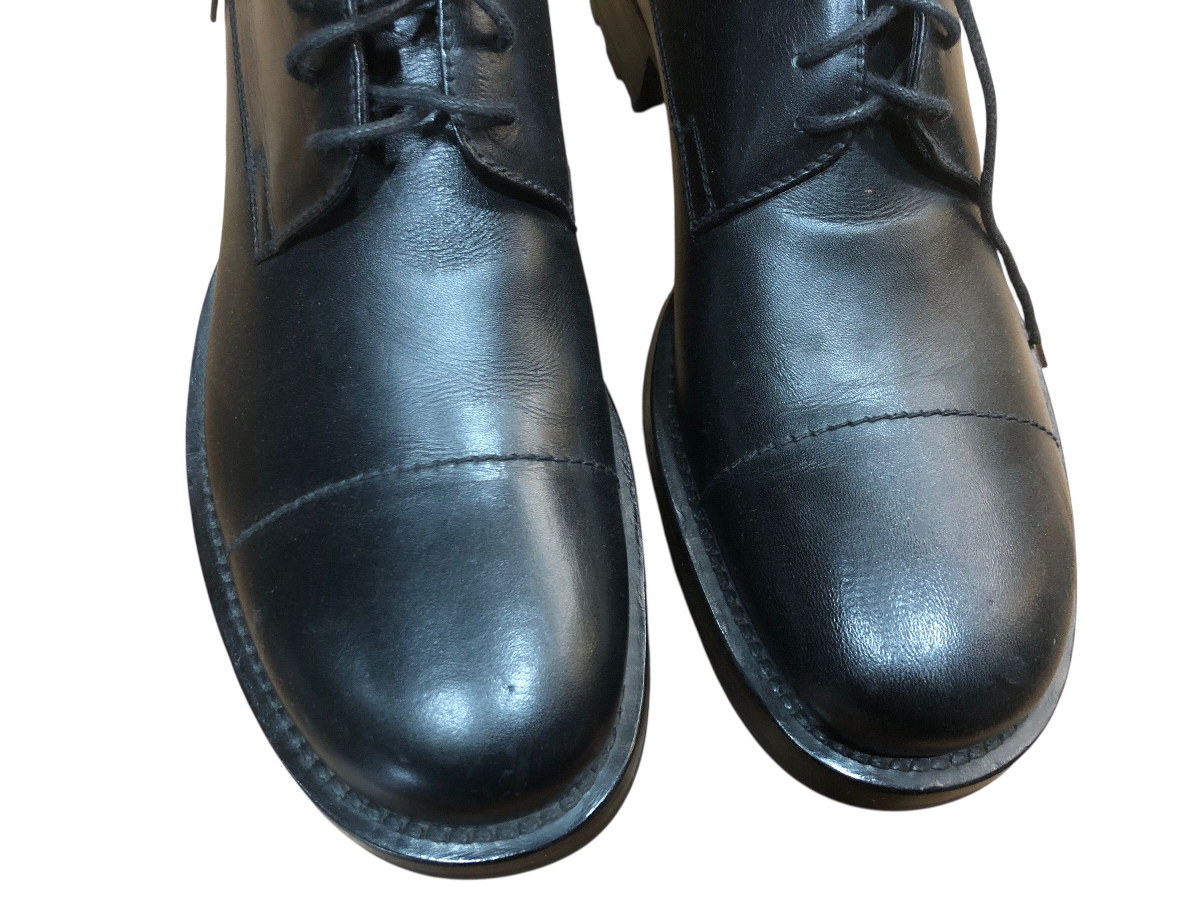 Miu Miu 💯Archive MIU MIU FW2001 Mens Leather Derby Shoes Boots Size US 7.5 / EU 40-41 - 5 Thumbnail