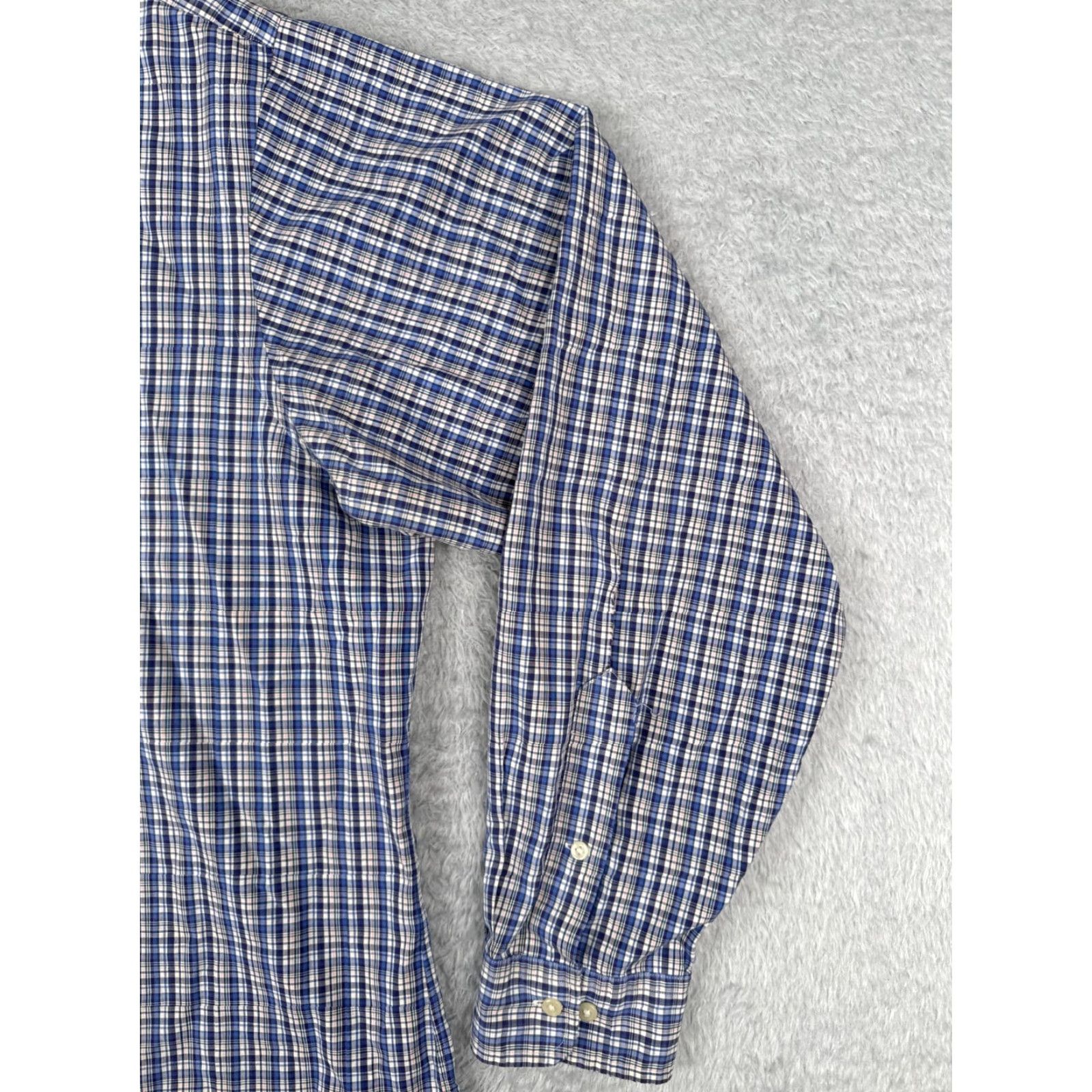 Ralph Lauren Ralph Lauren Shirt Men Plaid Cotton XL Blue Button-Up Long Sleeve Casual Workwear Button-Down Mens Size US XL / EU 56 / 4 - 3 Thumbnail