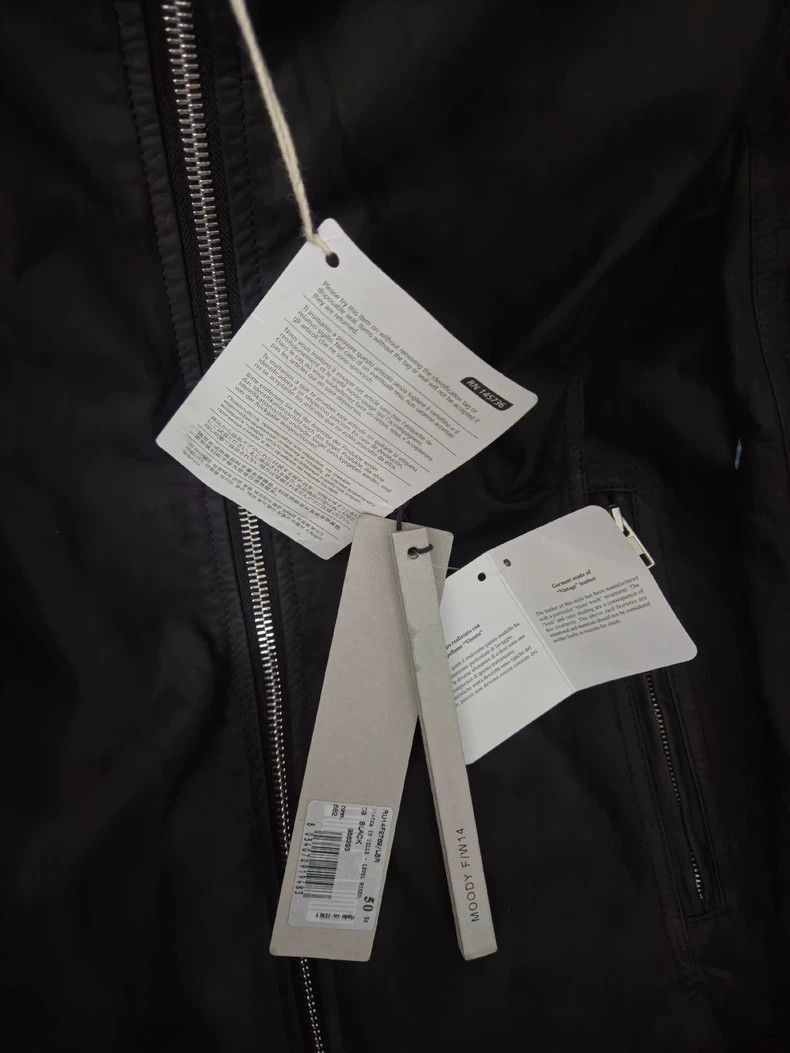 Rick Owens Rick Owens Men’s Black Leather Jacket-2505 Size US L / EU 52-54 / 3 - 7 Thumbnail