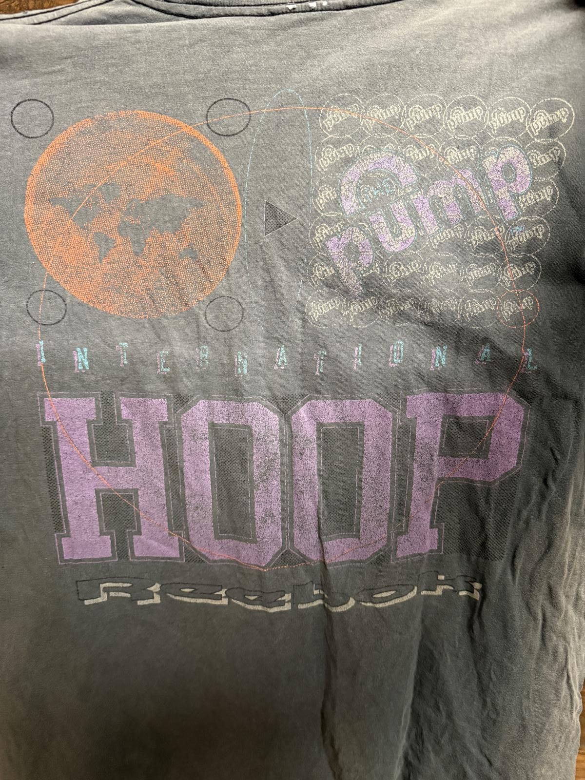 Designer VTG Reebok Pump T-shirt International Hoop Faded Size US XL / EU 56 / 4 - 4 Thumbnail
