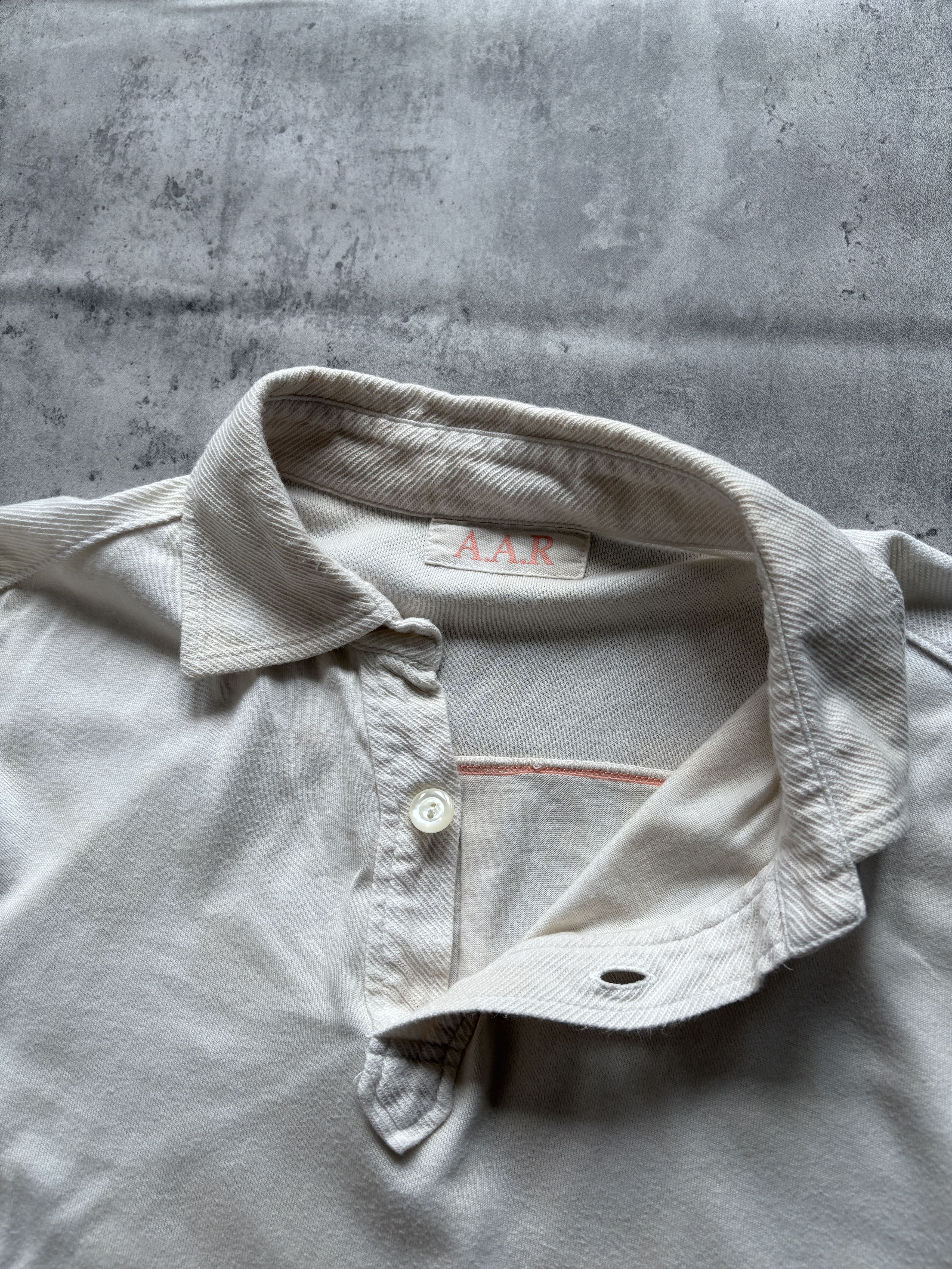 Yohji Yamamoto Archive Yohji Yamamoto AAR Off White Tie Dye Polo Size US M / EU 48-50 / 2 - 4 Thumbnail