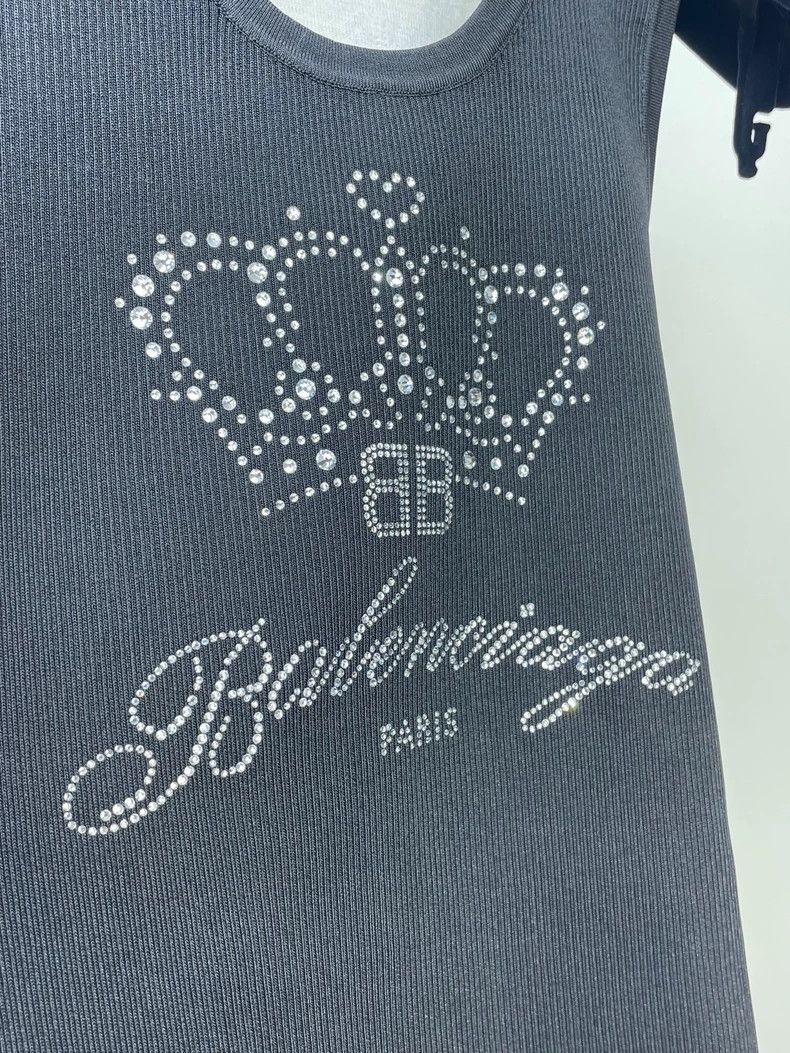 Balenciaga Balenciaga Heavy color matching rhinestone crown letter ve Size US XS / EU 42 / 0 - 3 Thumbnail