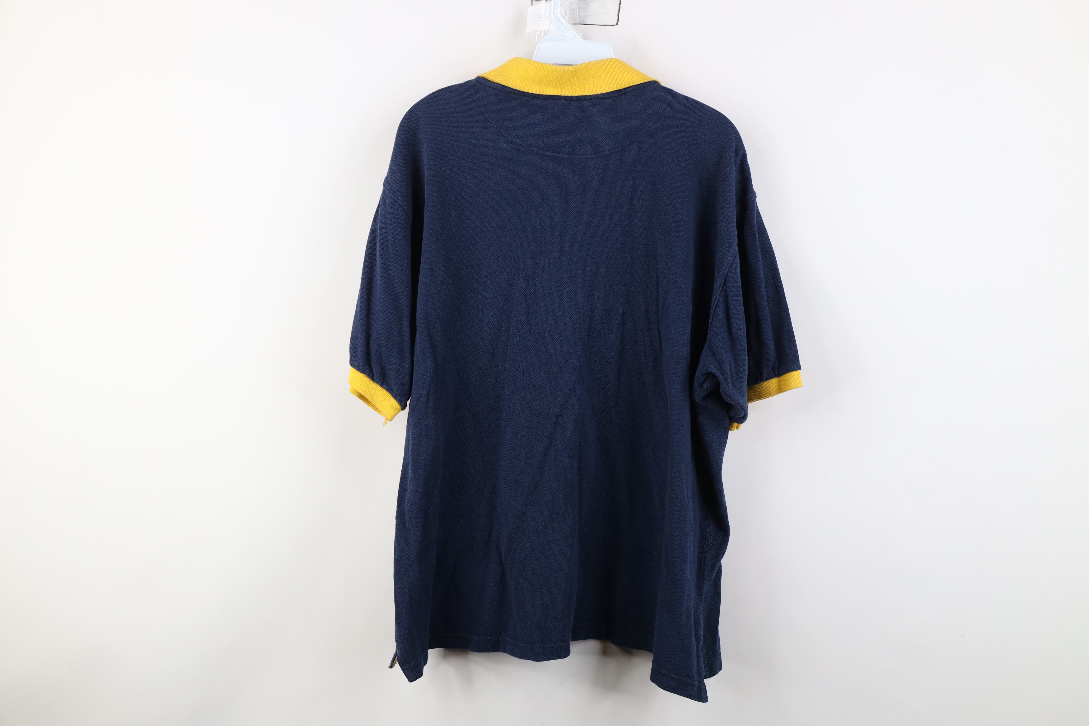Champion Vintage 90s Champion Spell University of Michigan Polo Shirt Size US XL / EU 56 / 4 - 13 Thumbnail