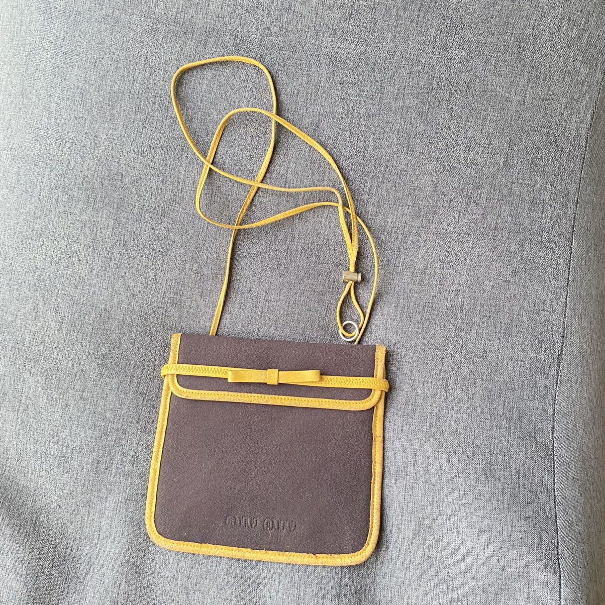 Miu Miu Miu Miu sports Black and yellow mini bag Size ONE SIZE - 7 Thumbnail