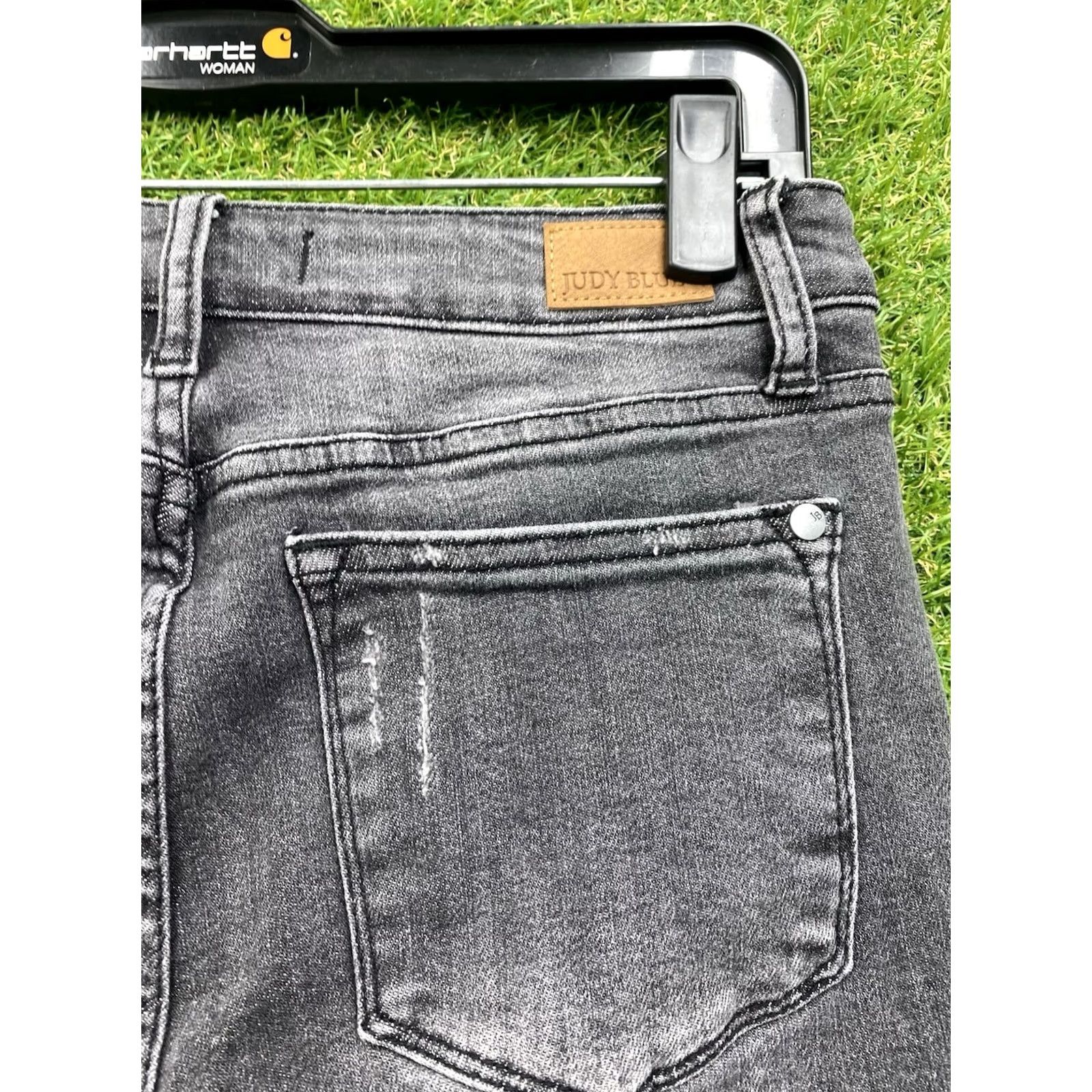 Denime Judy Blue Jeans Womens 5/27 Skinny Fit Capri Black Denim 28x20 JB82250DK-PL Size 27" / US 4 / IT 40 - 3 Thumbnail