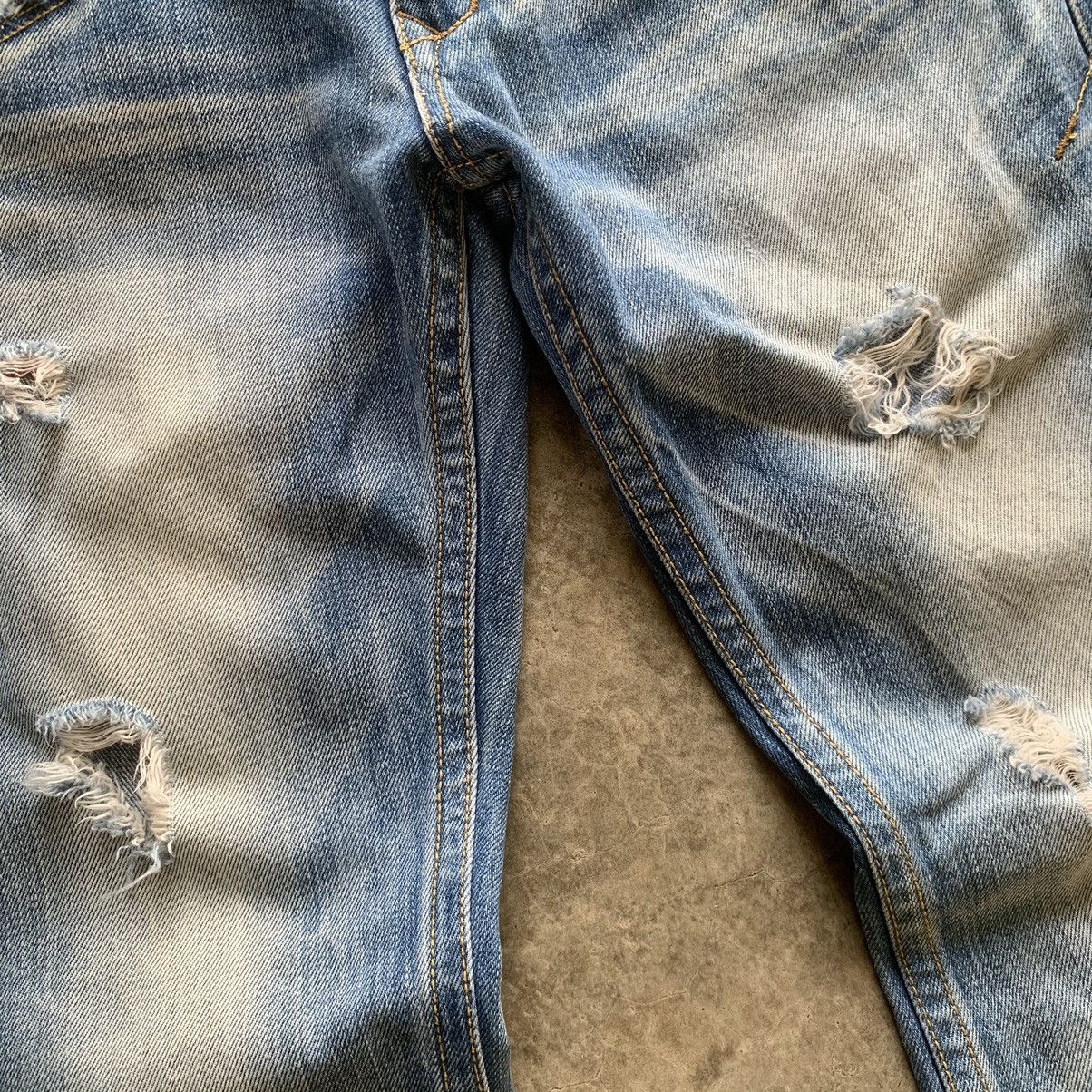 14th Addiction × If Six Was Nine × Japanese Brand RedPepper Spellout Embroidery Zipper Pocket Jeans Size US 33 - 4 Thumbnail