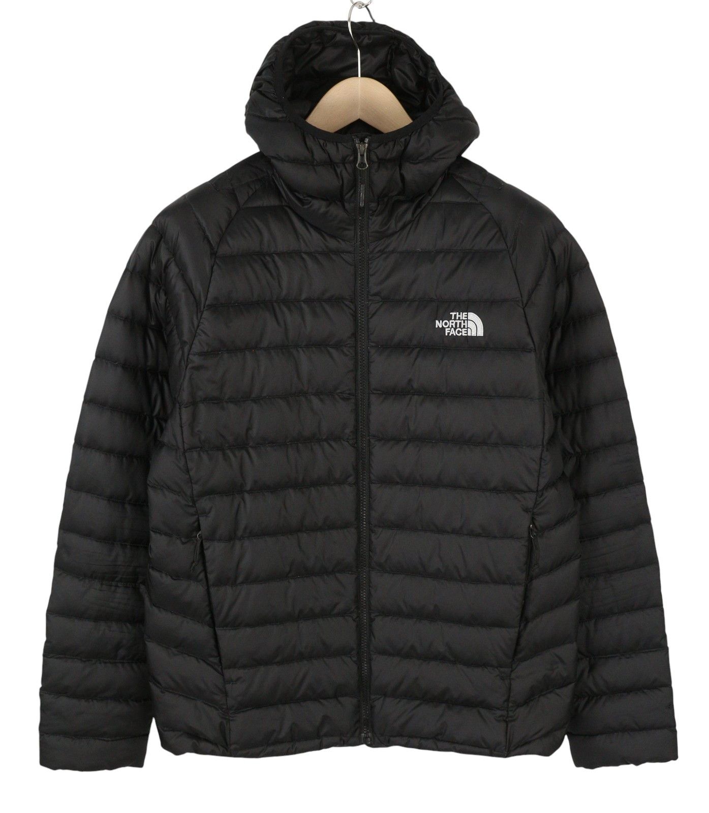 The North Face M Black 800 Down Quilted Hood Puffer 86879 Size US M / EU 48-50 / 2 - 2 Thumbnail