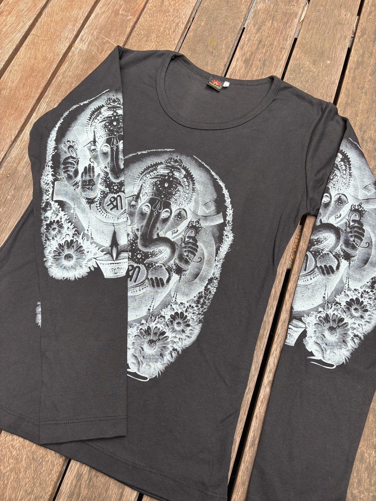 Vintage T-shirt vintage Rare Ganesh Hindu AOP Size L / US 10 / IT 46 - 3 Thumbnail