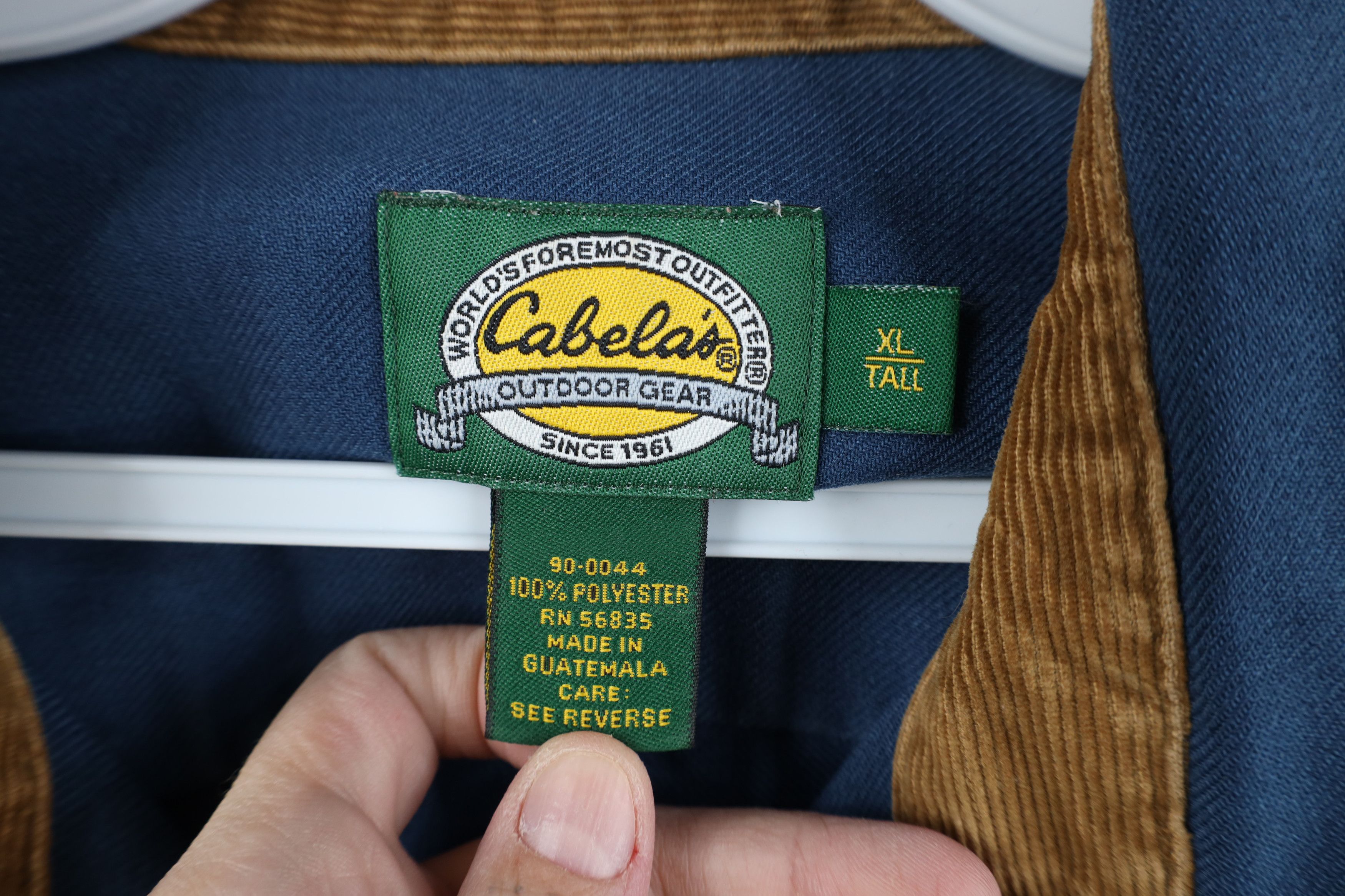 Cabelas Vintage 90s Cabelas Heavyweight Collared Button Shirt Blue Size US XL / EU 56 / 4 - 8 Thumbnail