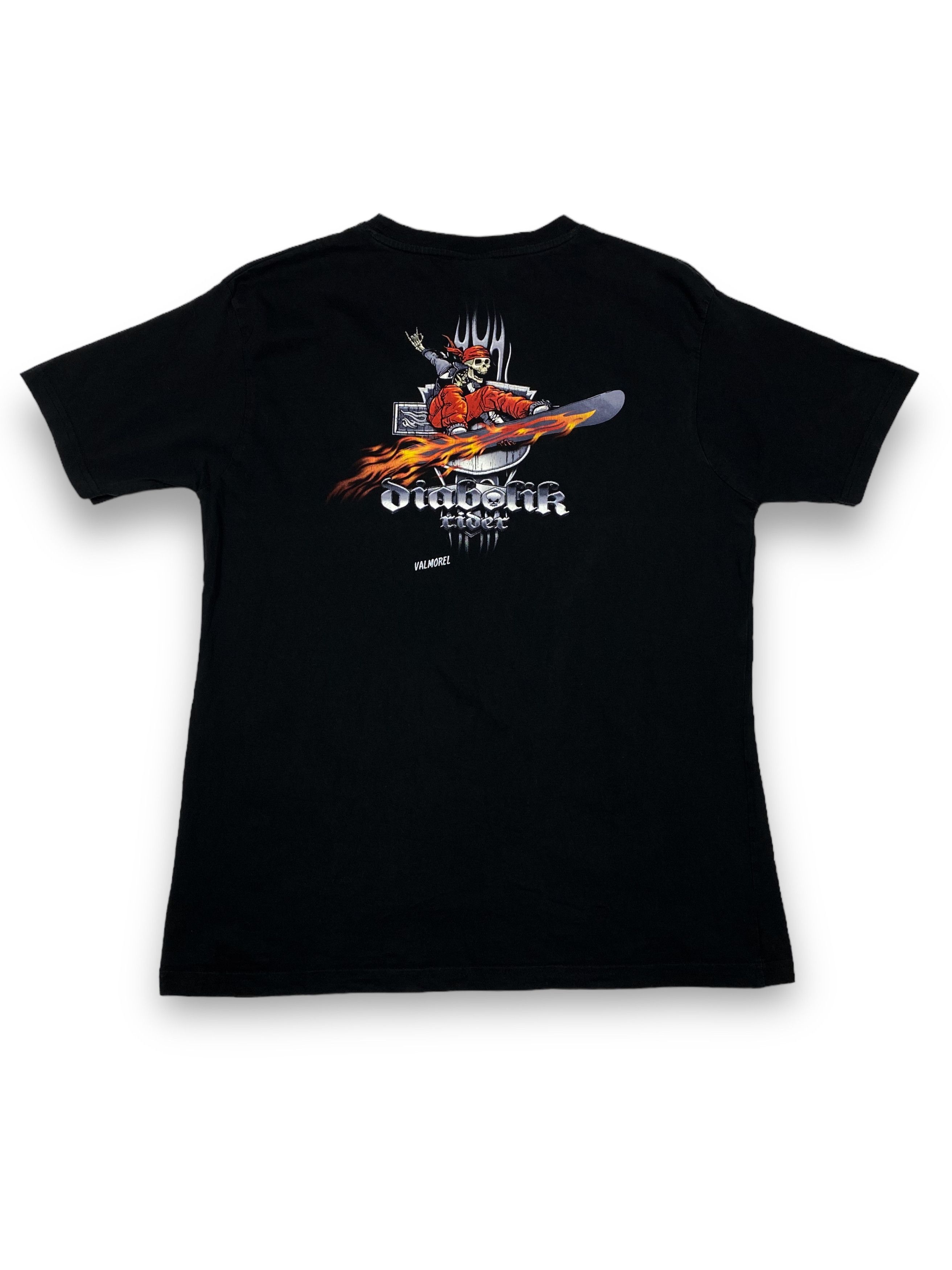 Vintage Vintage DIABOLIC Skeleton Rider Big Logo Black T-Shirt M733 Size US M / EU 48-50 / 2 - 8 Thumbnail