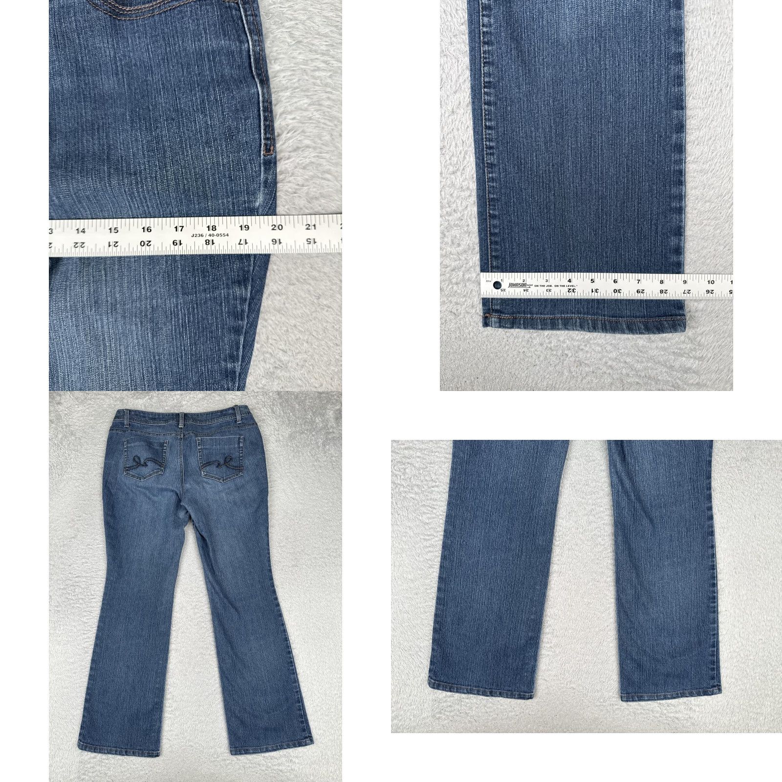 Alife Sonoma Life + Style Jeans Womens 12 Bootcut Mid Rise Stretch Denim Blue Medium Wash 32x31 Size 34" / US 12 / IT 48 - 9 Thumbnail