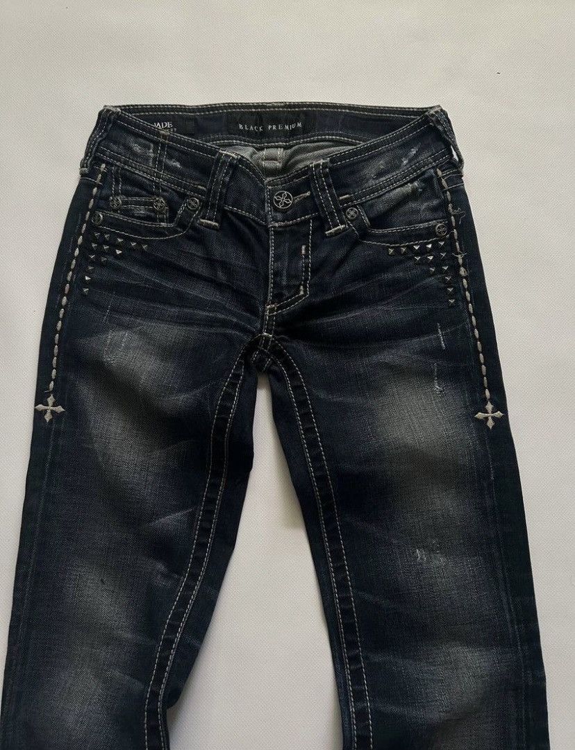 Affliction RARE Affliction IfSixWas Nine Bootcut flared jeans Y2K Size US 29 - 4 Thumbnail