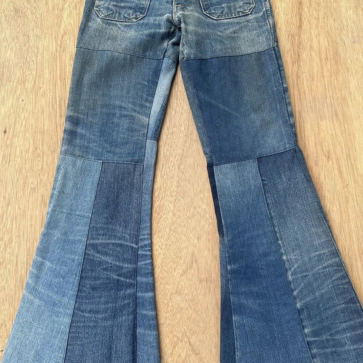 Hysteric Glamour FLARE/BOOTCUT‼️VTG BOBSON JEANS PATCHWORK VERY RARE WIDE LEG Size US 26 / EU 42 - 2 Thumbnail