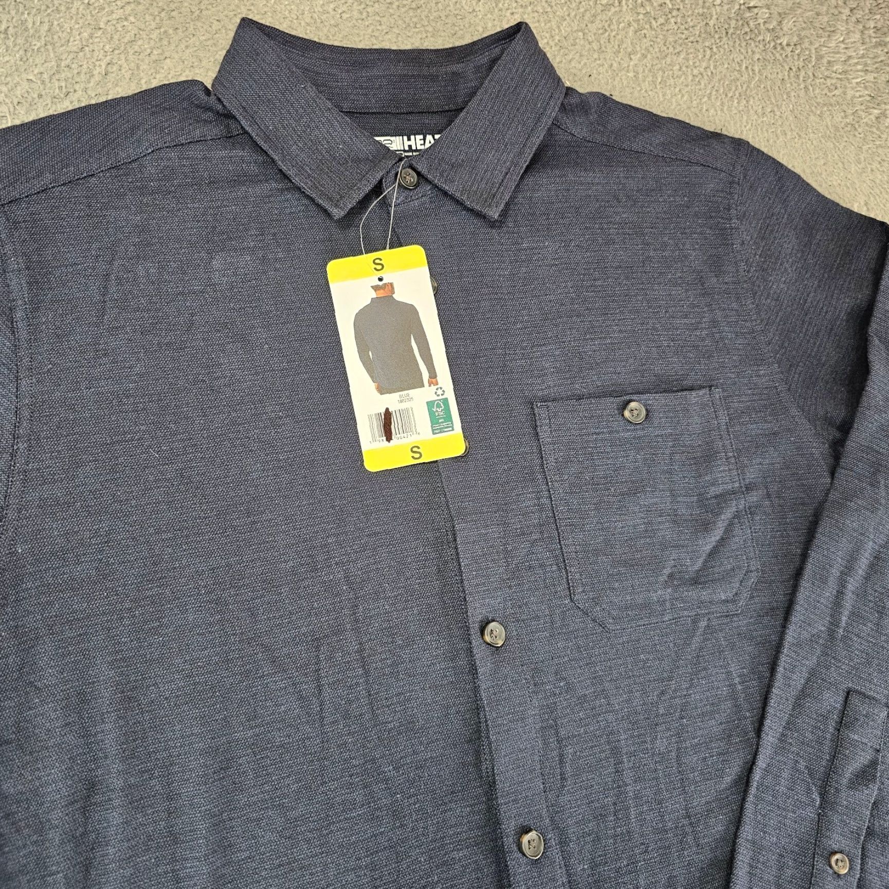 Vintage 32 Degrees Flannel Shirt Mens Small Blue Cotton Blend Lightweight Soft Stretch Shirt Size US S / EU 44-46 / 1 - 2 Thumbnail