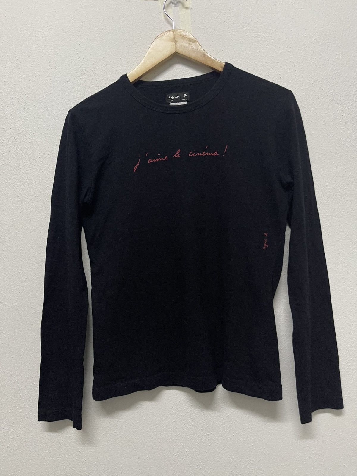 agnes b. Rare Vintage 90's Agnes B Center Logo Longsleeve T Shirt