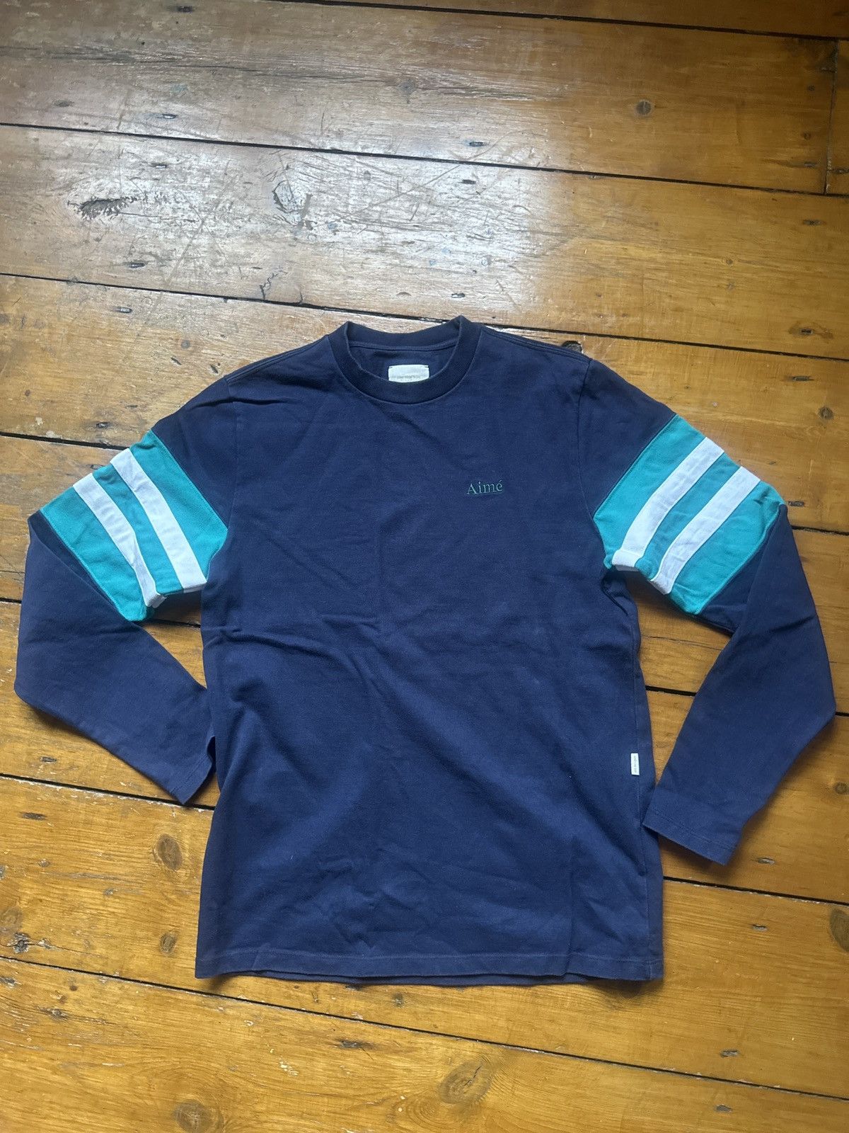 Aime Leon Dore Navy blue ALD rugby collegiate long sleeve shirt size S Size US S / EU 44-46 / 1 - 1 Thumbnail
