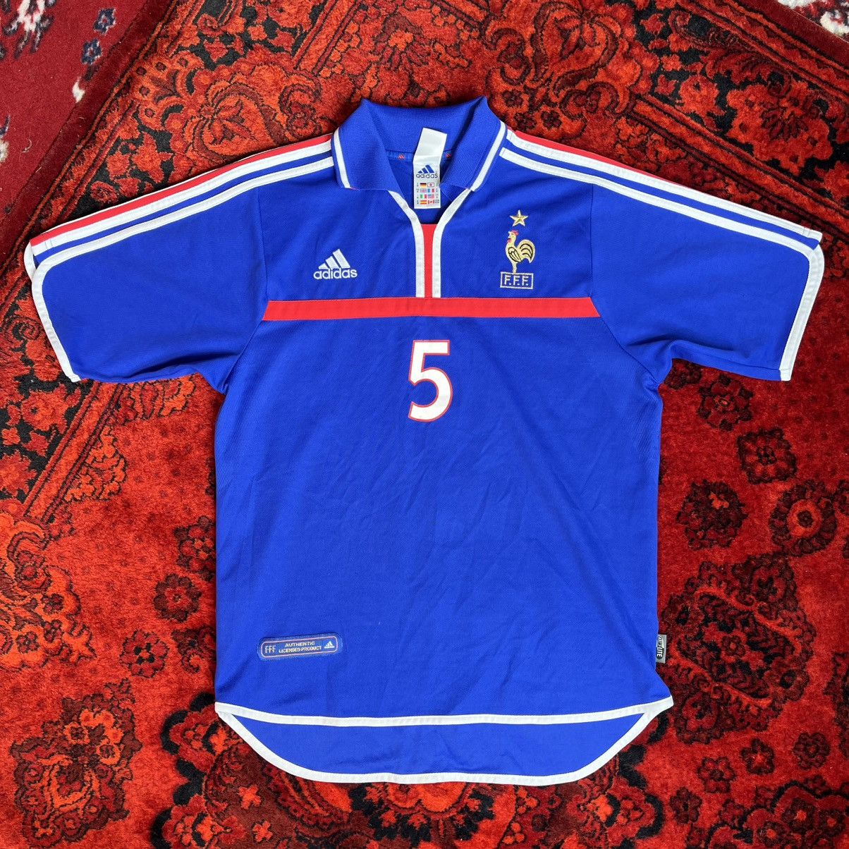 Adidas Maglia Francia Adidas Blanc Euro 2000 Maillot Jersey France Size US M / EU 48-50 / 2 - 2 Thumbnail