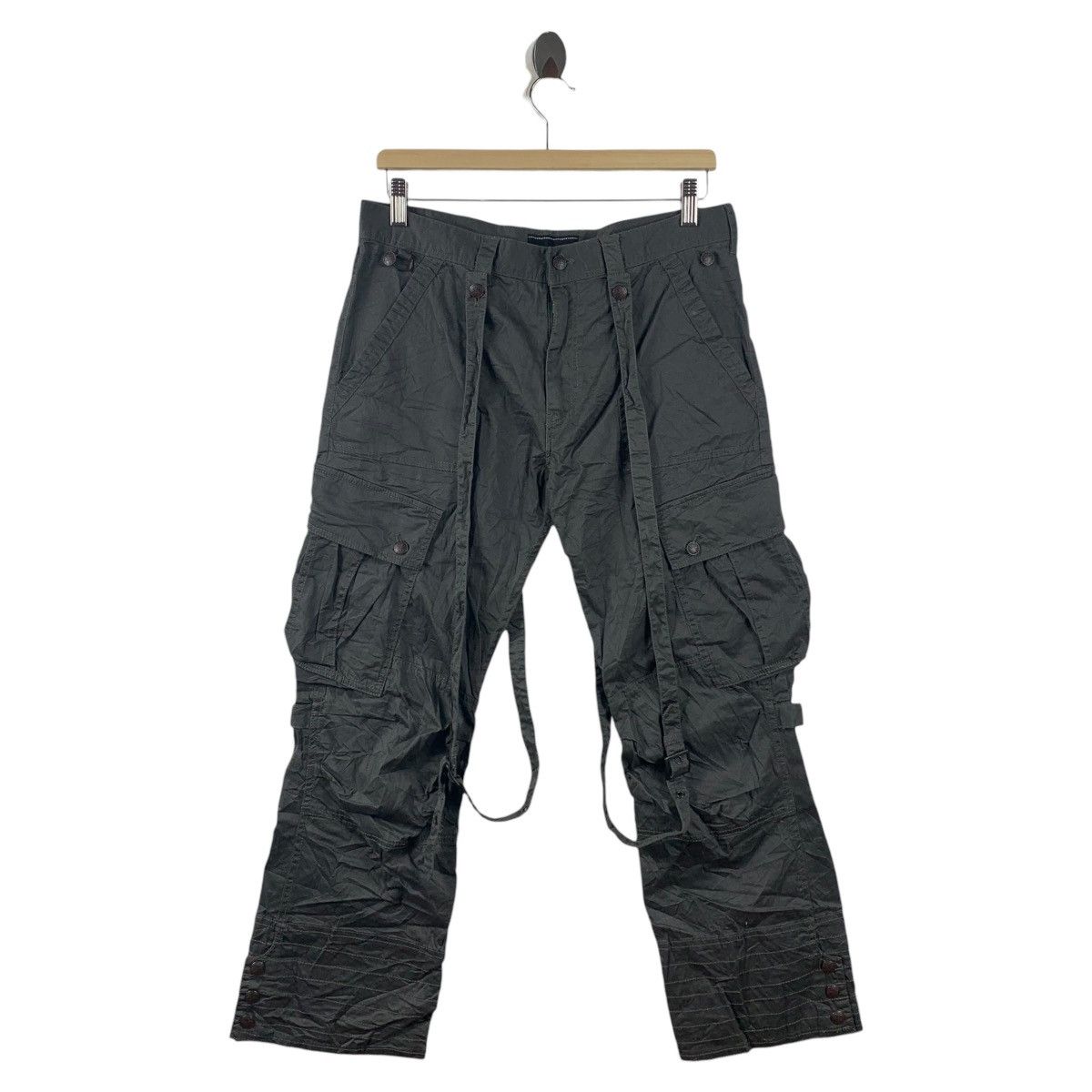 Japanese Brand CHILDERIC ll bondage cargo pants Size US 31 - 1 Thumbnail