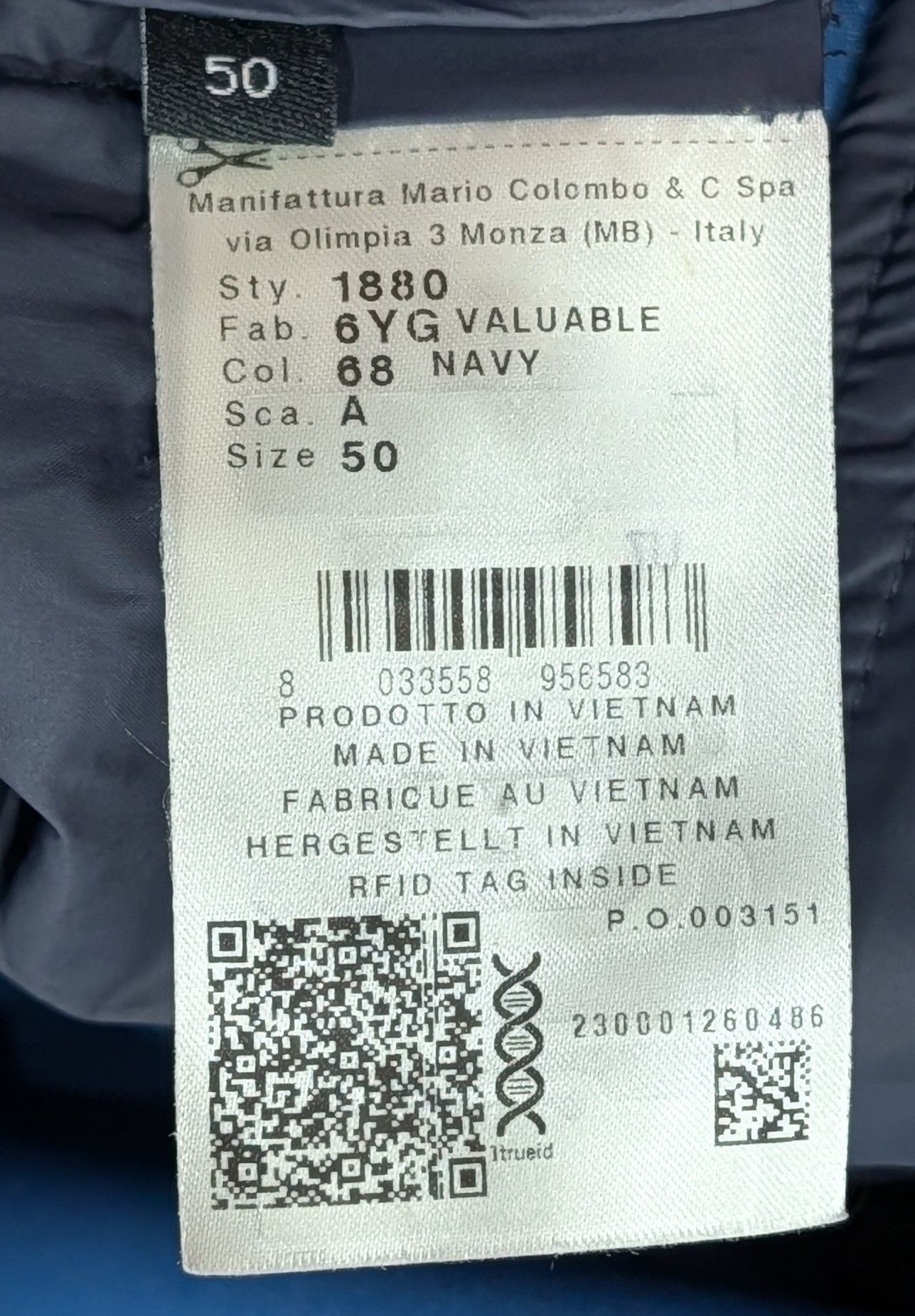 Colmar COLMAR Longline Cotton Blend Coat Navy 50 US 40 Size US M / EU 48-50 / 2 - 7 Thumbnail