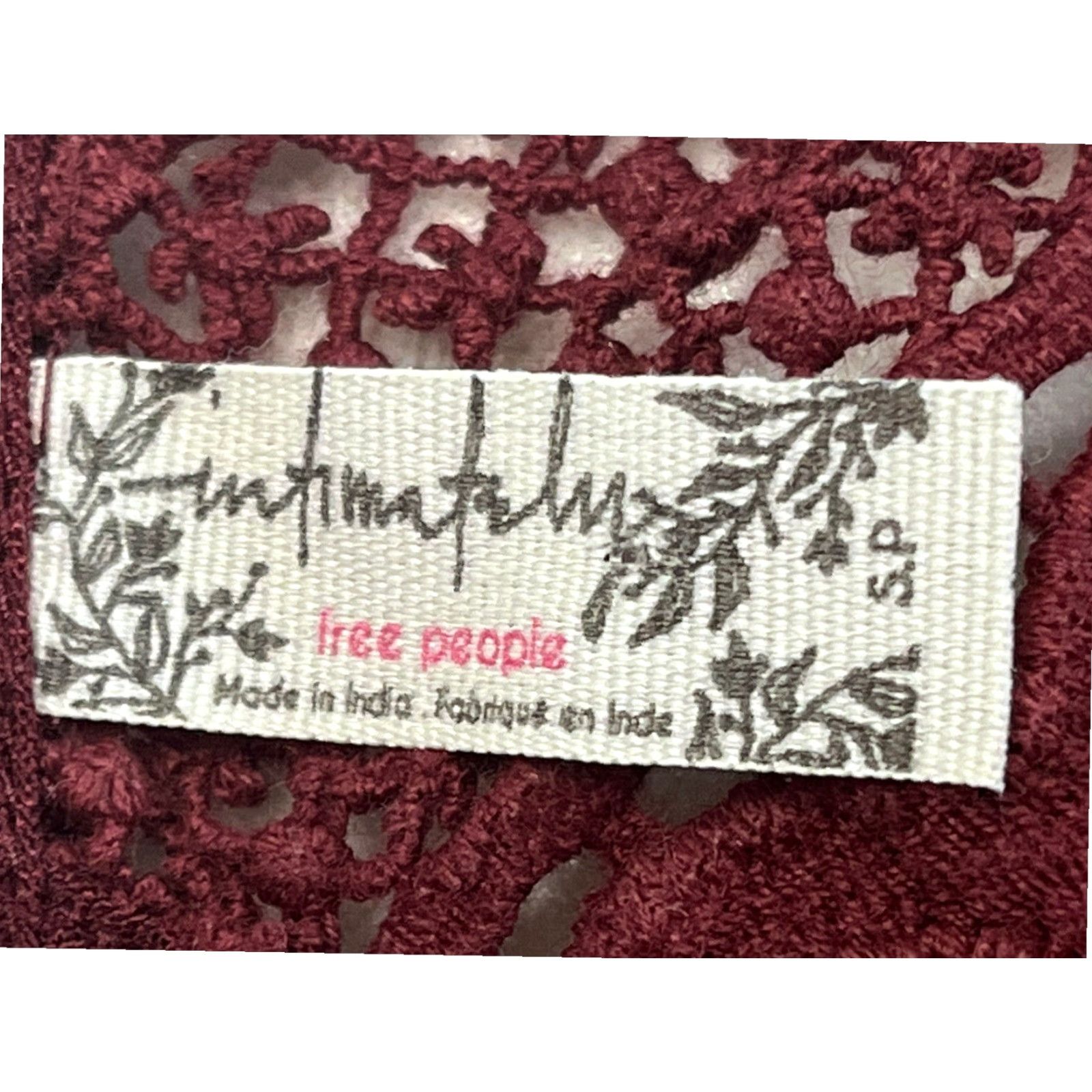 Free People Free People Mini Halter Dress Women's Small Maroon Paisley Boho Size S / US 4 / IT 40 - 6 Thumbnail