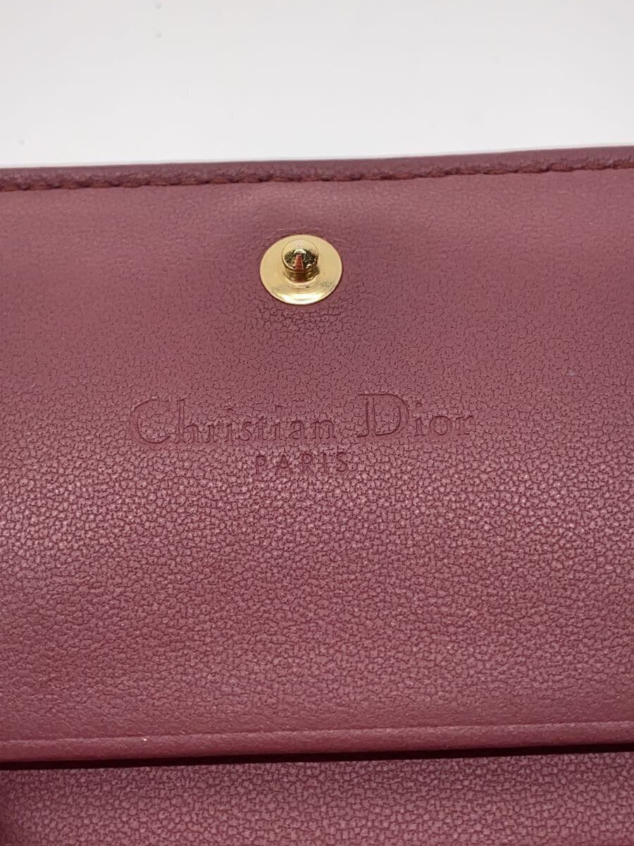 Dior Dior Leather Tri-Fold Wallet Pink Size ONE SIZE - 3 Thumbnail