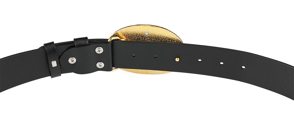 Designer Retro Vintage Belt Riveted Belts Menswear Accessories Size ONE SIZE - 4 Thumbnail