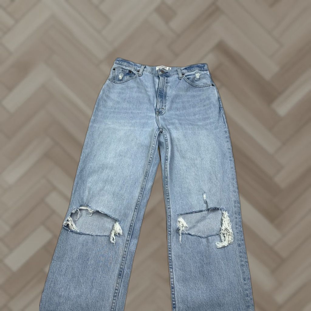 Abercrombie & Fitch Abercrombie & Fitch The 90's Straight Ultra High Rise Jeans Womens 10R #8938 Size 32" / US 10 / IT 46 - 1 Thumbnail