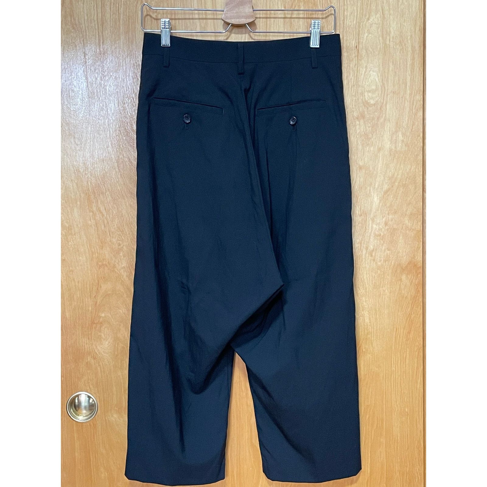 Comme des Garcons × Junya Watanabe Junya Watanabe Comme Des Garcons Black Drop Crotch Pant XS Size US 28 / EU 44 - 2 Thumbnail