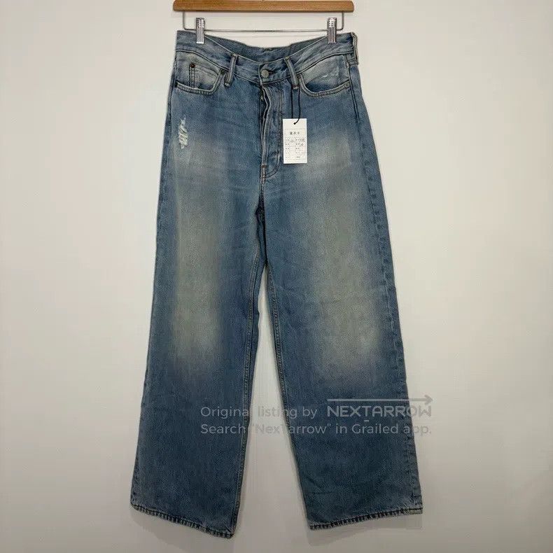 Acne Studios Acne Studios Light Blue Washed Slightly Flared Denim Pants Size US 30 / EU 46 - 1 Thumbnail
