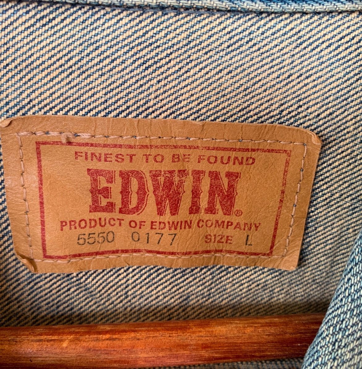 Edwin Vintage Selvedge Edwin 5550 Trucker Denim Jacket Size US S / EU 44-46 / 1 - 14 Thumbnail