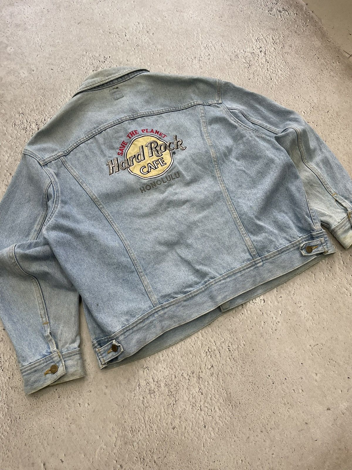 Lee Hard rock cafe x lee faded 90s denim jacket diesel style Size US XL / EU 56 / 4 - 11 Thumbnail