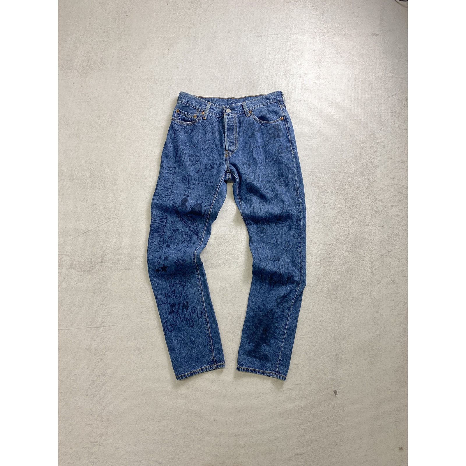 Levi's Vintage 90s Levis 501 Blue Denim Leg Jeans - Men's 30x31 Size US 30 / EU 46 - 1 Thumbnail