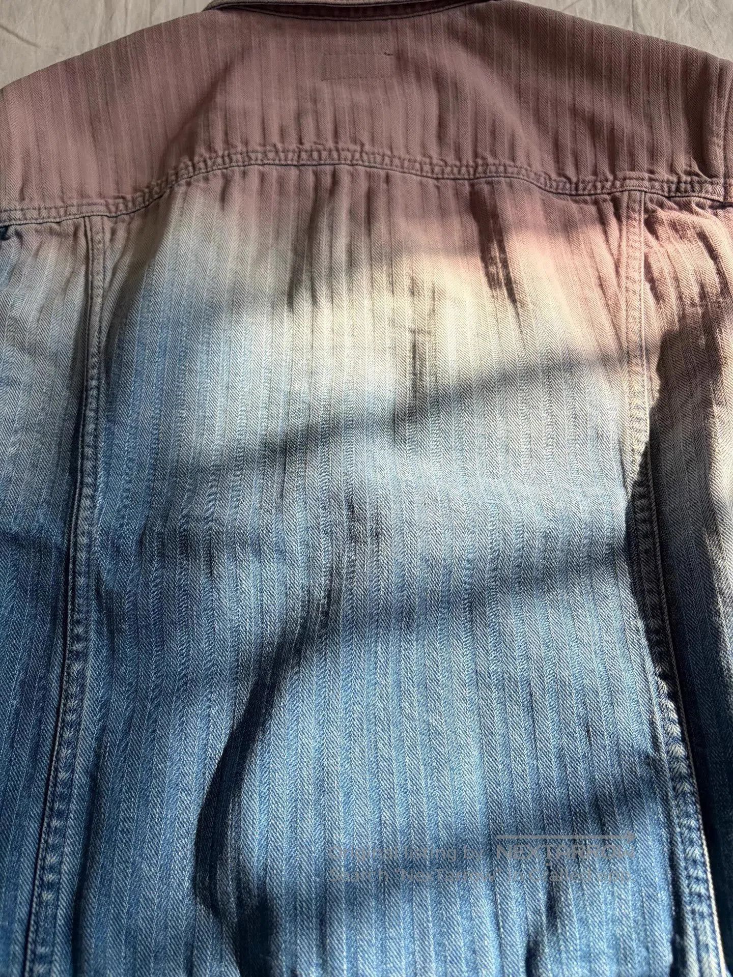 Saint Laurent Paris Multi-Color Gradient Denim Jacket. Size US XL / EU 56 / 4 - 2 Thumbnail