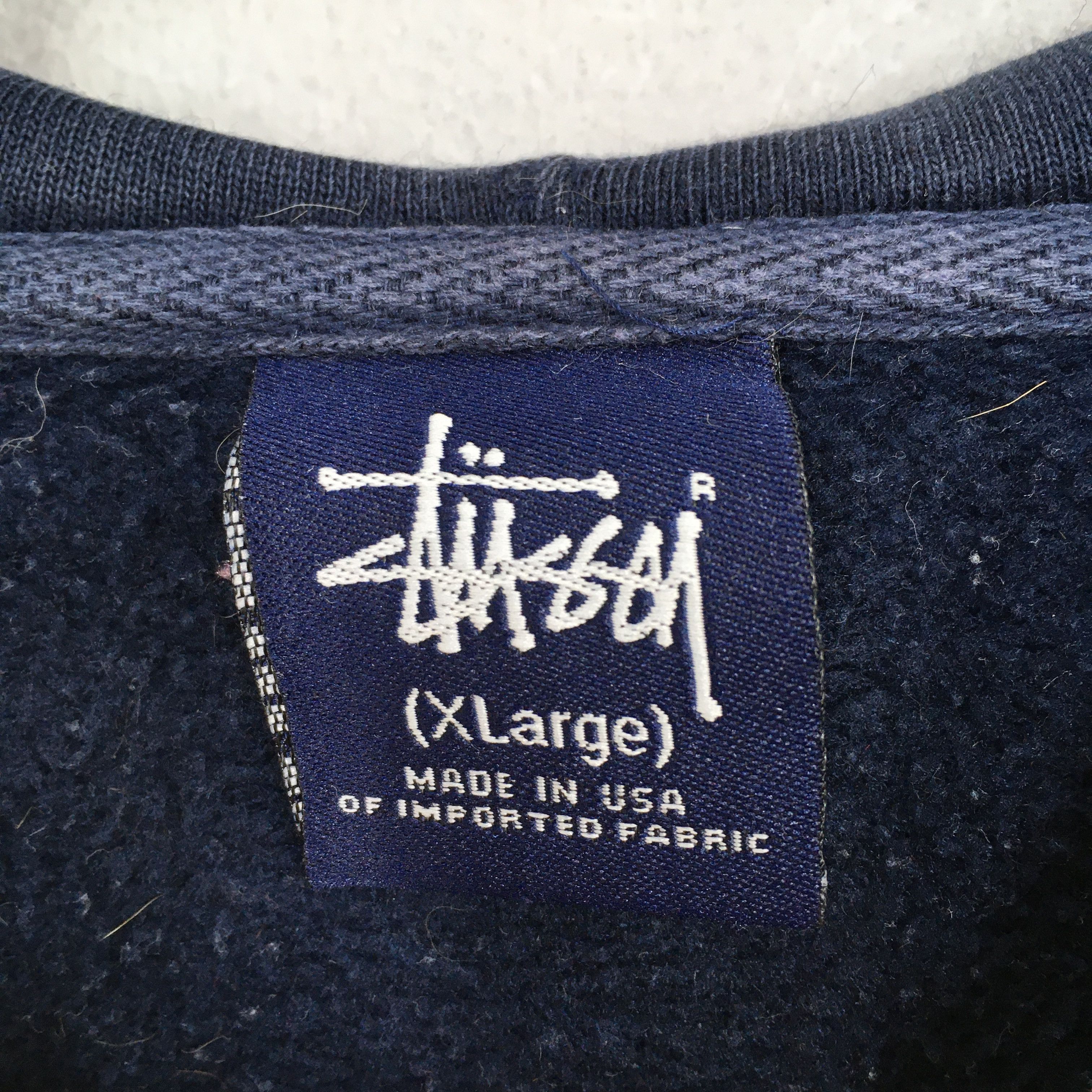 Stussy Vintage Stussy Usa Hoodie BluebSweater XLarge Size US XL / EU 56 / 4 - 3 Thumbnail