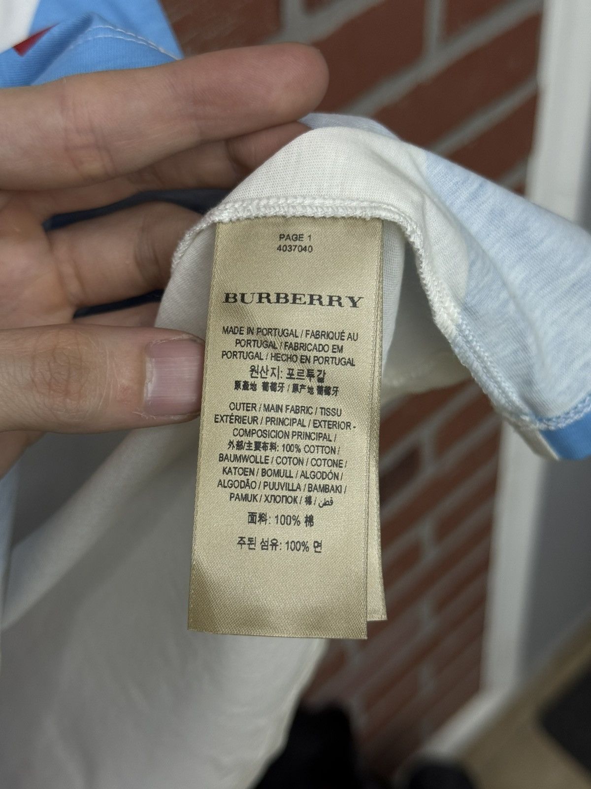 Burberry Burberry Men’s Tee Shirt Size Large New W Tags Size US L / EU 52-54 / 3 - 10 Thumbnail