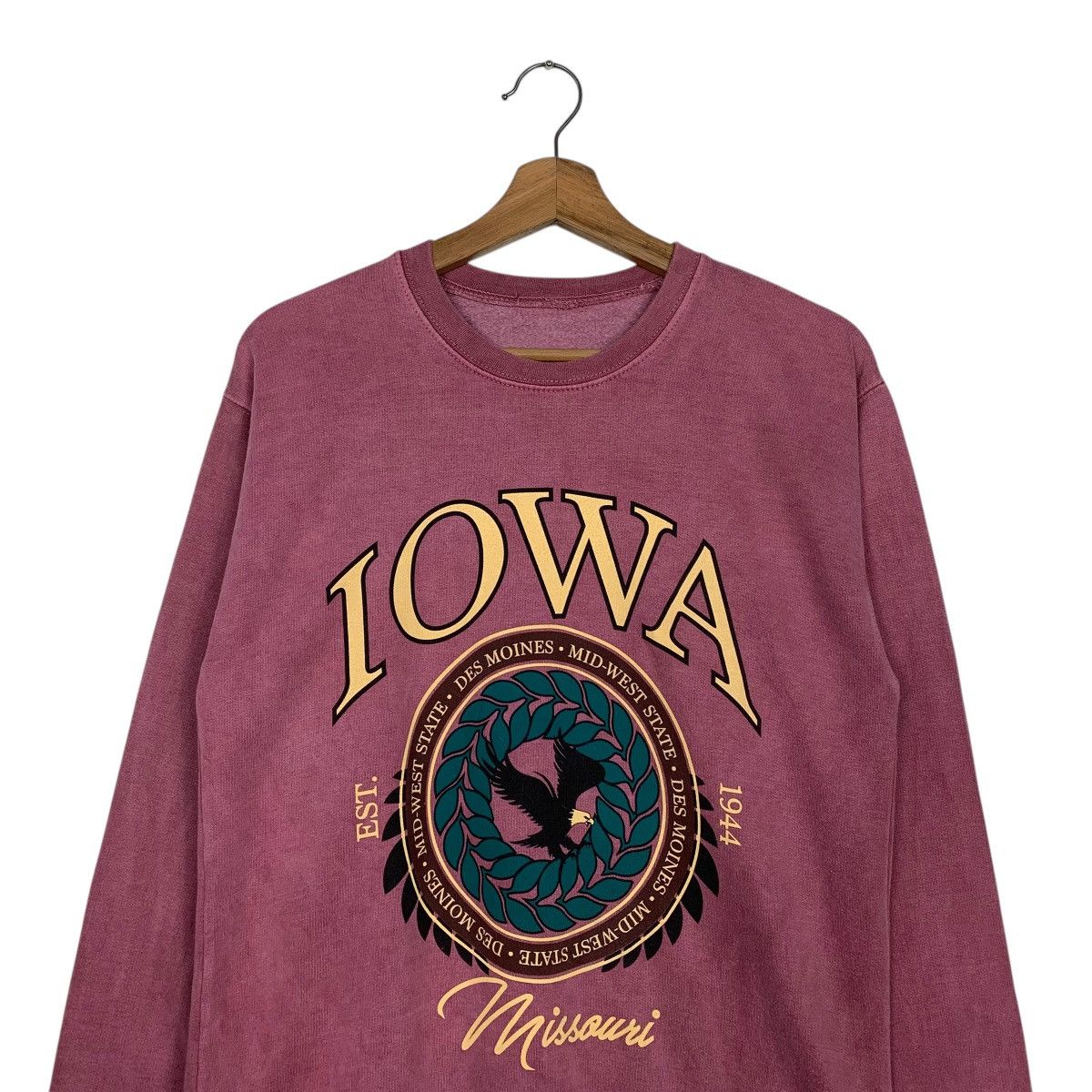 Japanese Brand Vintage Iowa Missouri Crewneck Sweatshirt Size US S / EU 44-46 / 1 - 2 Thumbnail