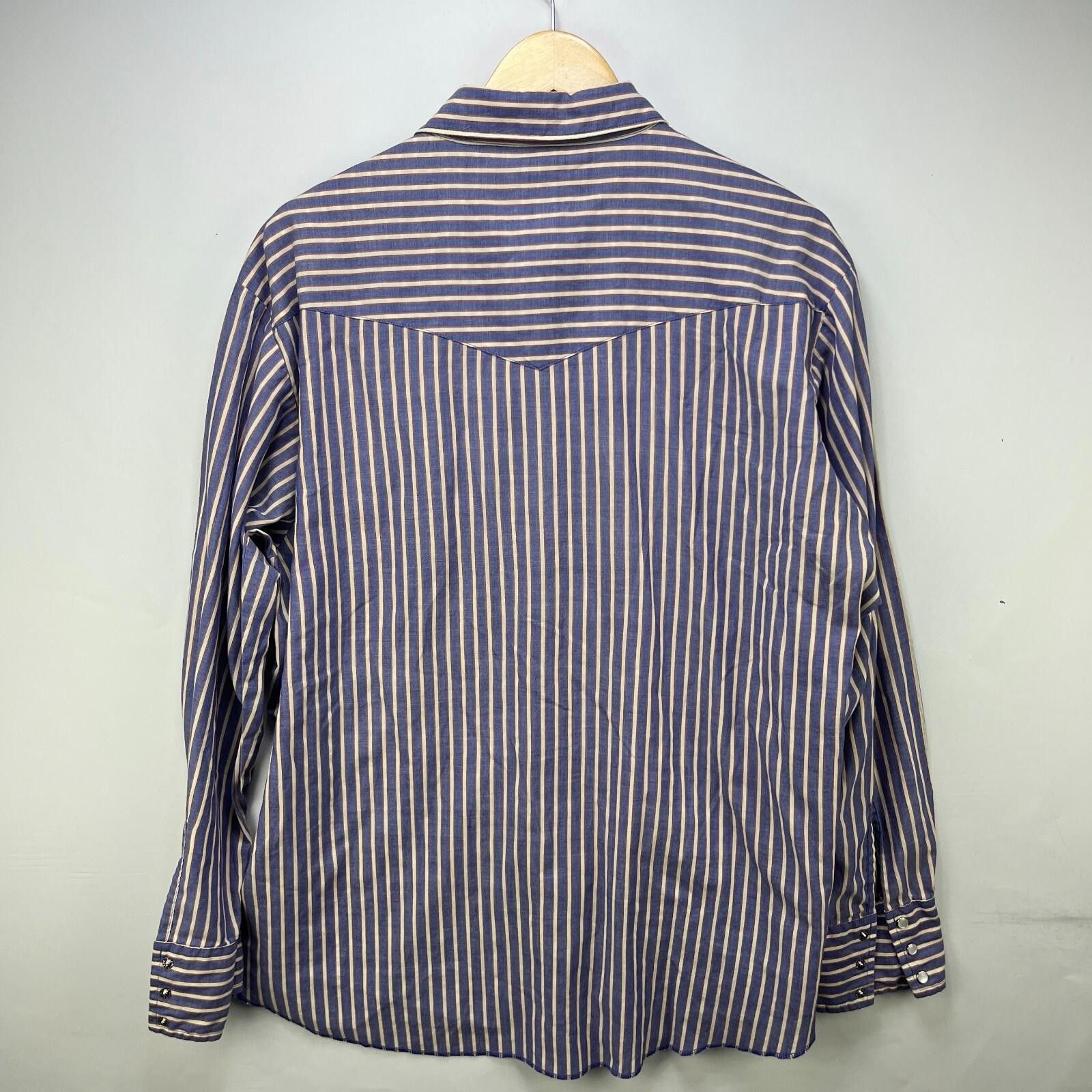Wrangler Vintage 90s Western Wrangler Pearl Snap Shirt 2XL Size US XXL / EU 58 / 5 - 12 Thumbnail