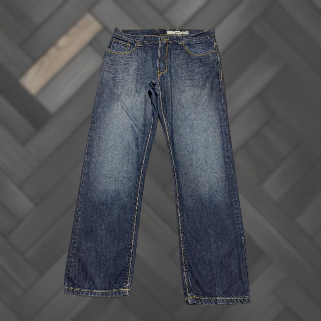 DKNY DKNY Jeans Men’s Size 34×30 Blue Embroidered Pockets Denim Straight 34 30 in Inseam Regular N/A Size US 34 / EU 50 - 1 Thumbnail