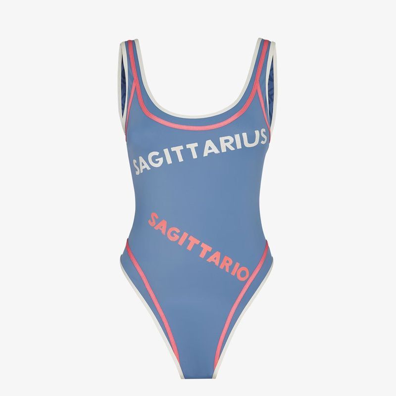 Fendi o1loc1c1024 FXBA01 One Piece Swimsuit in Blue Size XS / US 0-2 / IT 36-38 - 1 Thumbnail