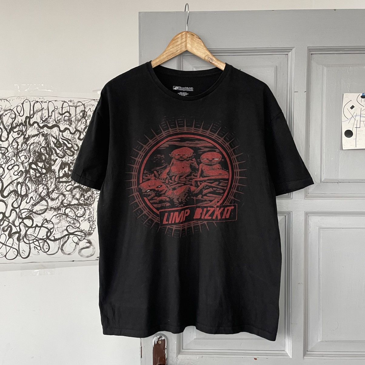 Band Tees × Vintage Vintage Limp Bizkit Nu Metal Rock T-shirt 00’s Y2K Size US L / EU 52-54 / 3 - 1 Thumbnail