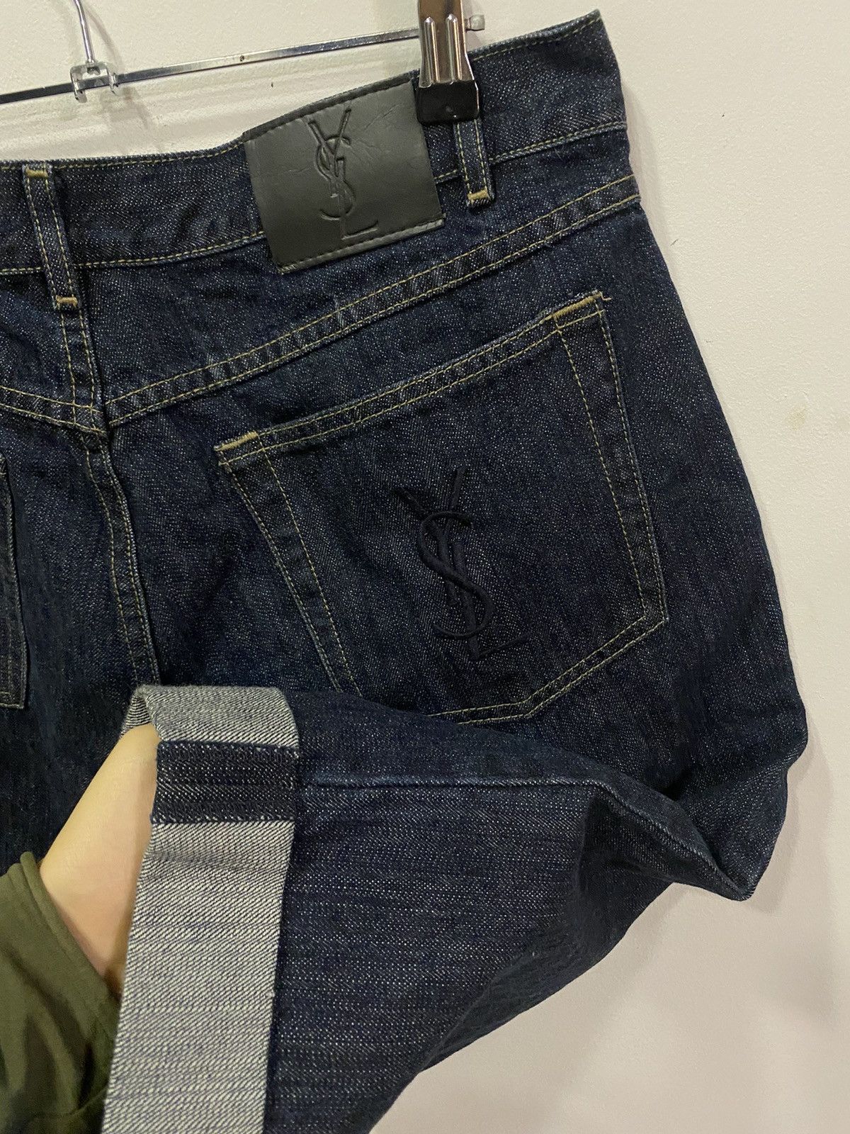 Yves Saint Laurent Denim YSL Shorts YSL Jeans Indigo Size US 36 / EU 52 - 12 Thumbnail