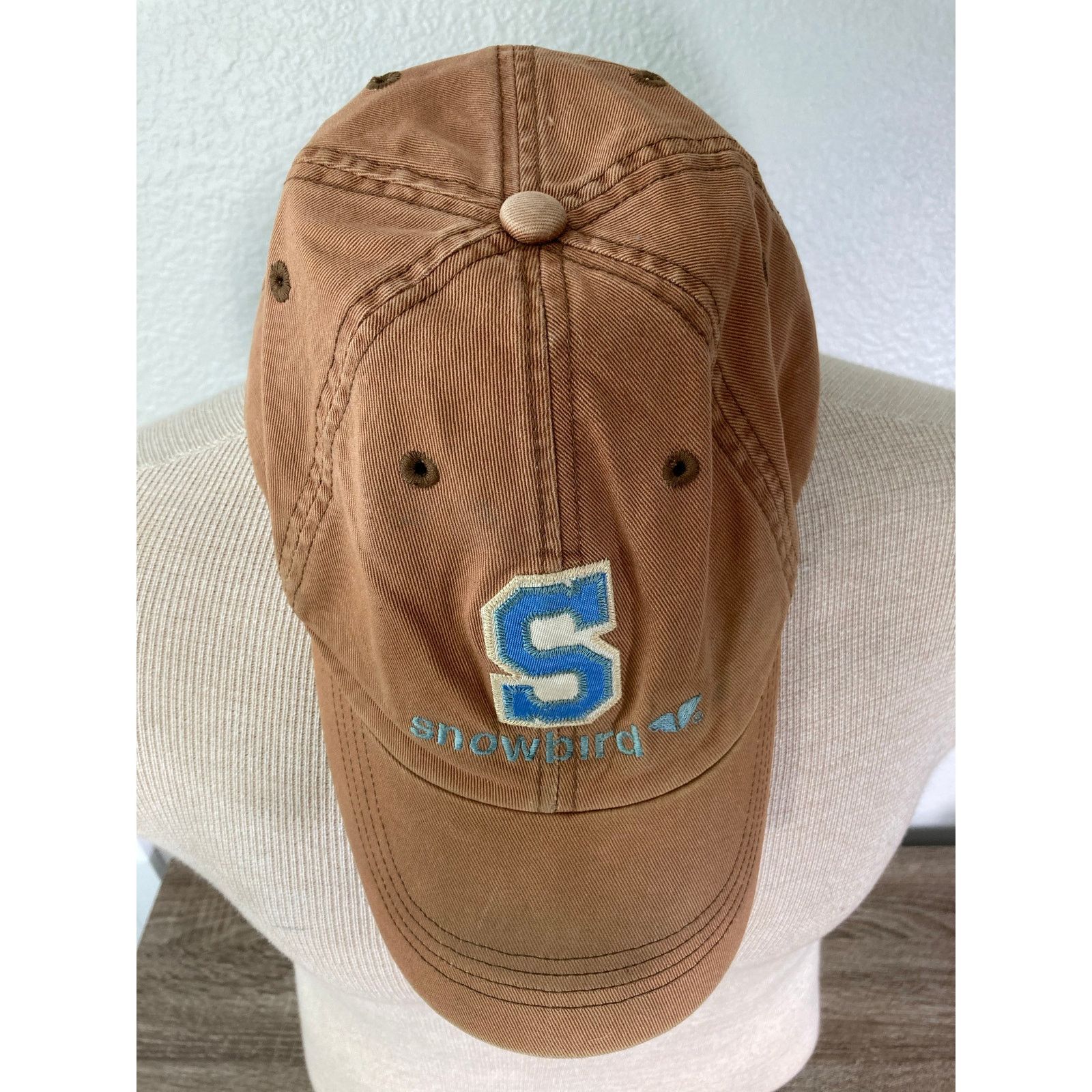 Other Snowbird "S" Embroidered Brown/Blue Adjustable Dad Hat Size ONE SIZE - 4 Thumbnail