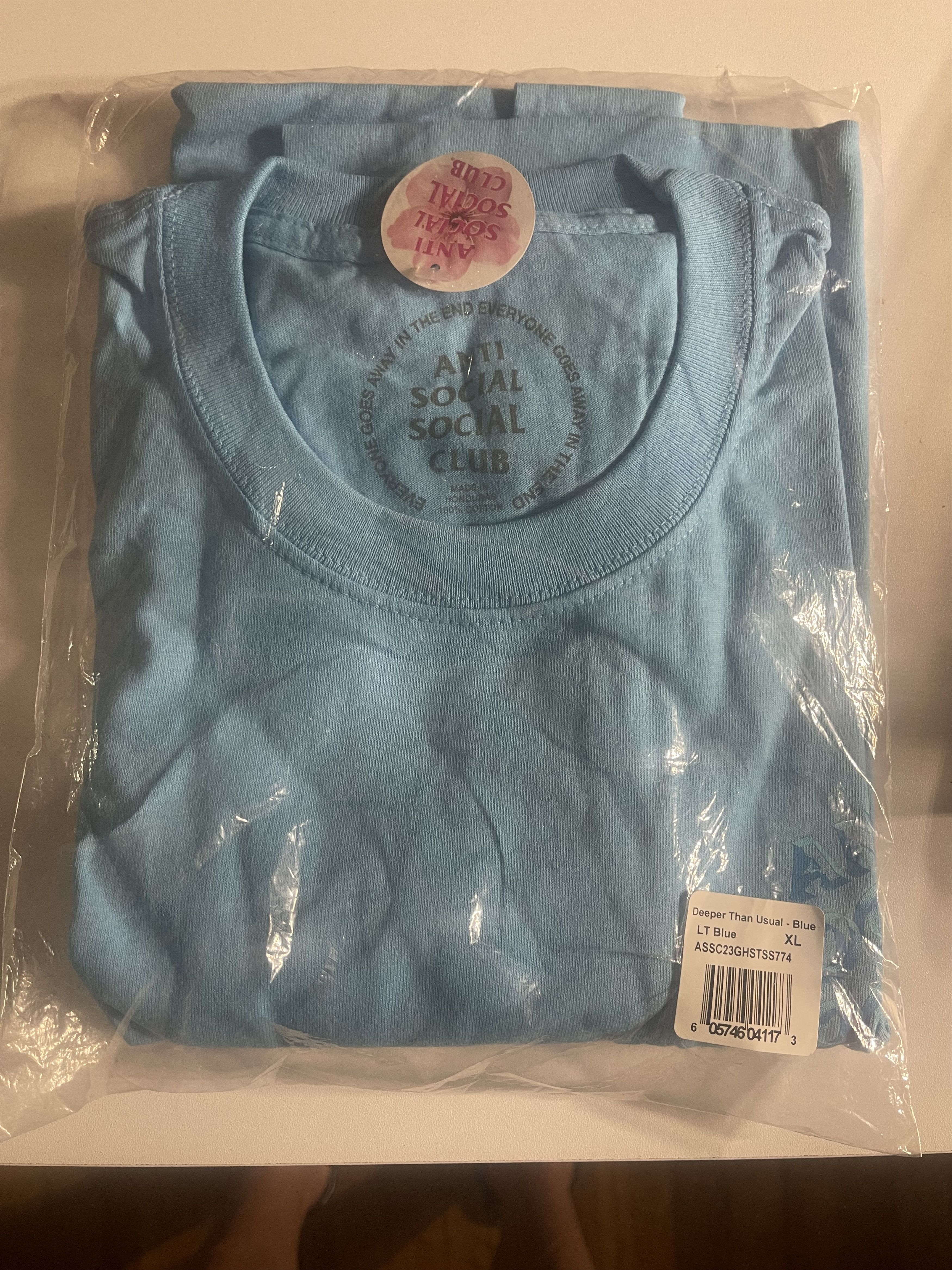 Anti Social Social Club Anti Social Social Club Deeper Than Usual Tee Blue XL Size US XL / EU 56 / 4 - 3 Thumbnail