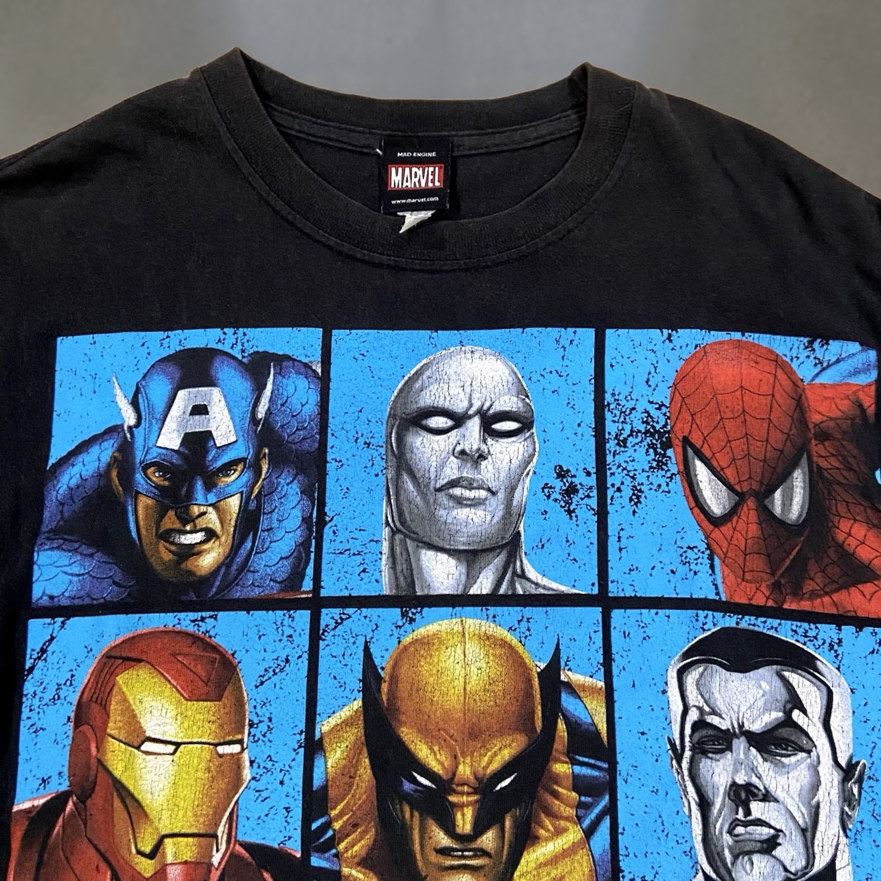 Vintage VINTAGE Marvel Shirt Mens Small Mad Engine Heroes Group Graphic 2000s Y2K Tee Spiderman Size US S / EU 44-46 / 1 - 1 Thumbnail