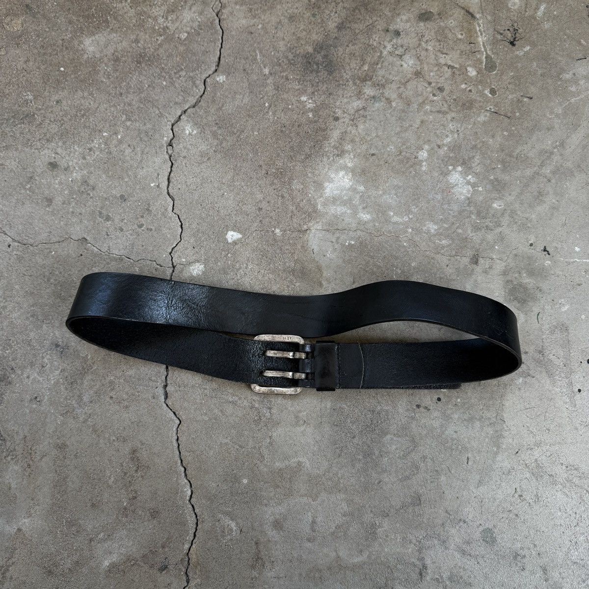 Seditionaries Vintage Silver Geek Leather Belt Size ONE SIZE - 2 Thumbnail